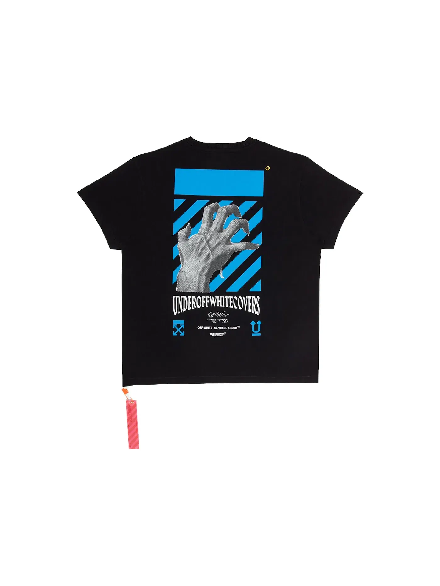 Мужская футболка с принтом Undercover Hand Dart OFF-WHITE — изображение 2 из 2, черный/мульти