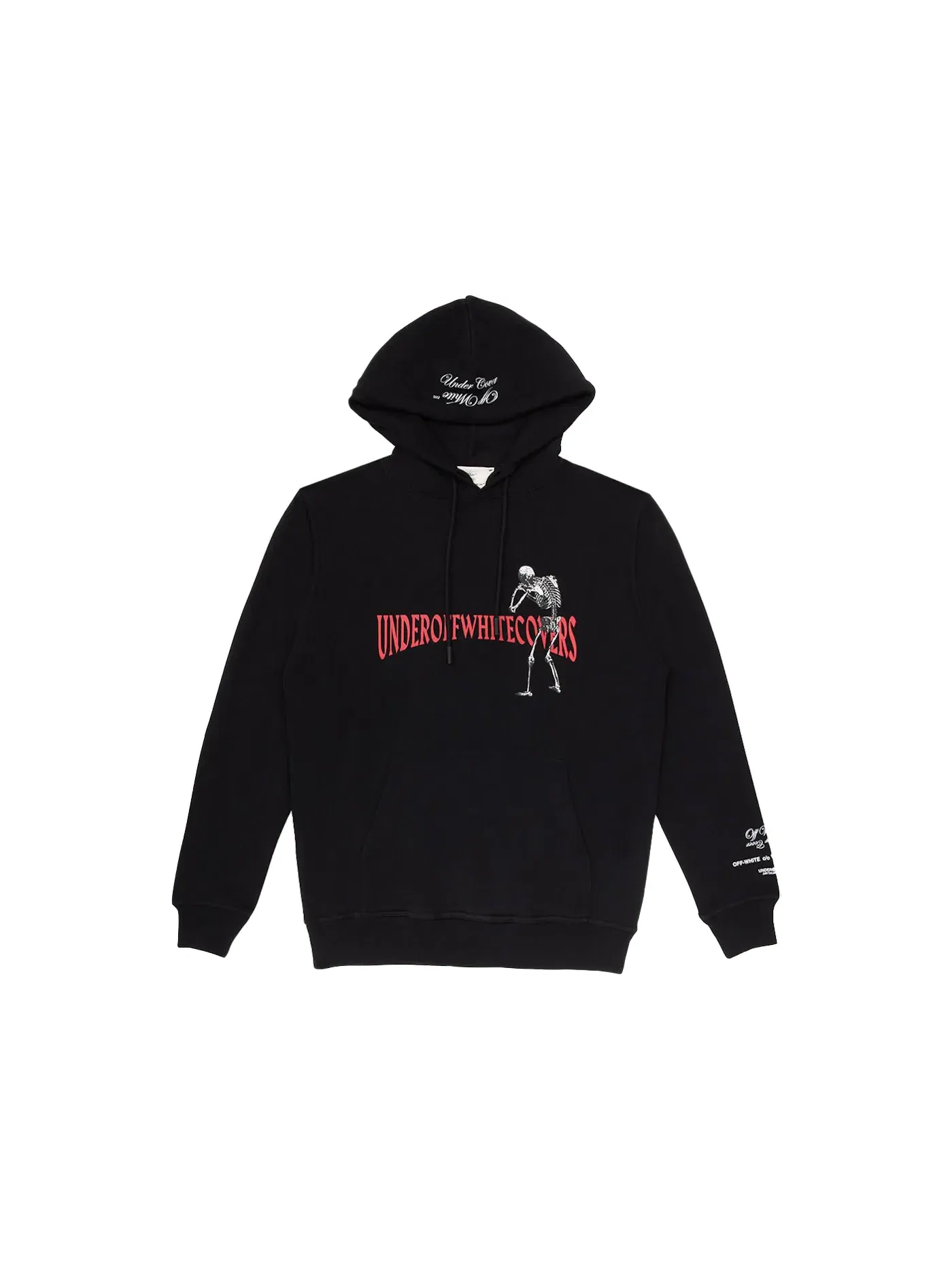 Мужская худи с принтом Undercover Skeleton RVRS OFF-WHITE — изображение 1 из 3, черный/мульти