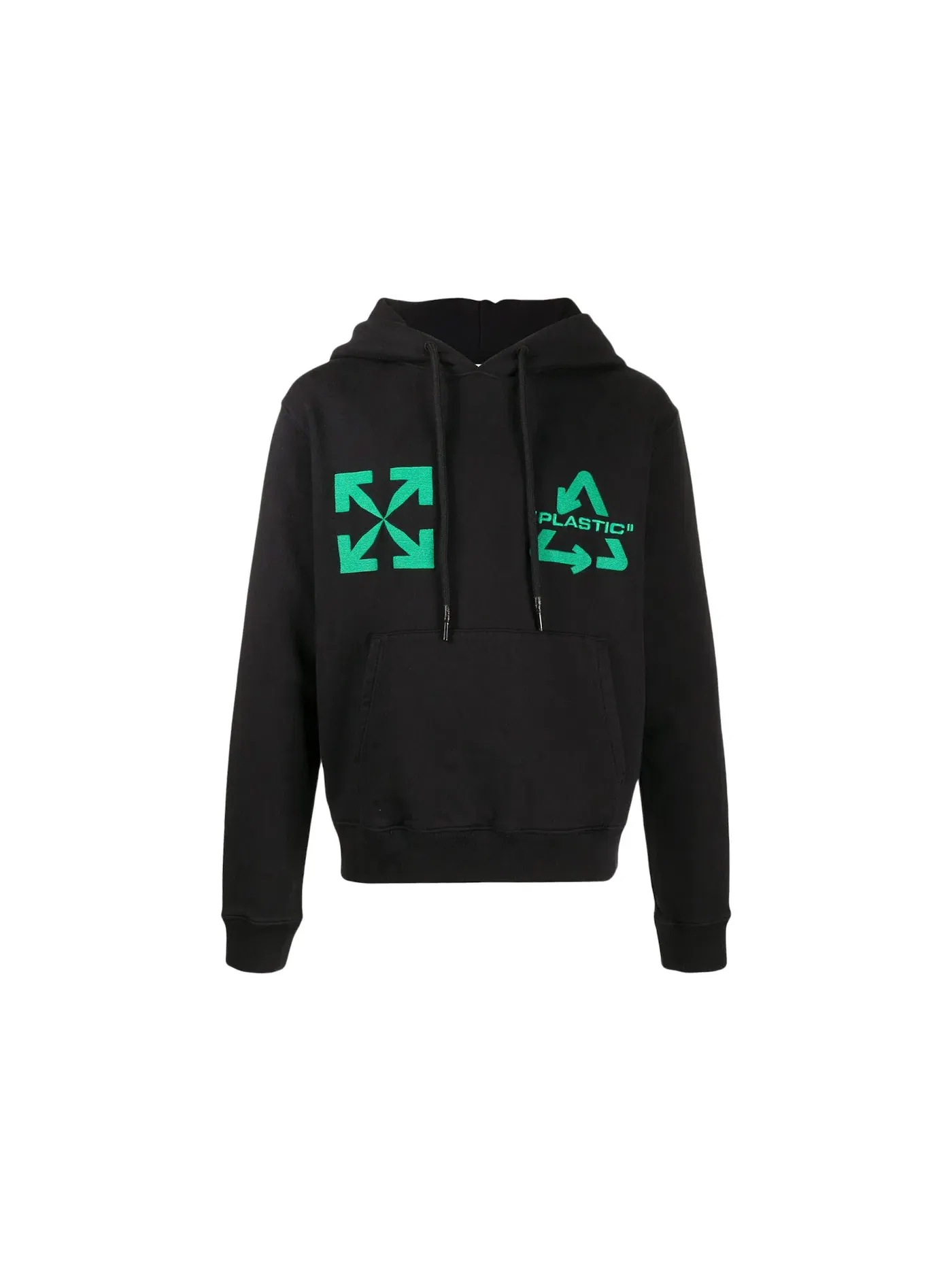 Мужской худи с принтом OFF-WHITE Universal Key Hoodie OFF-WHITE — изображение 1 из 3, черный/зеленый