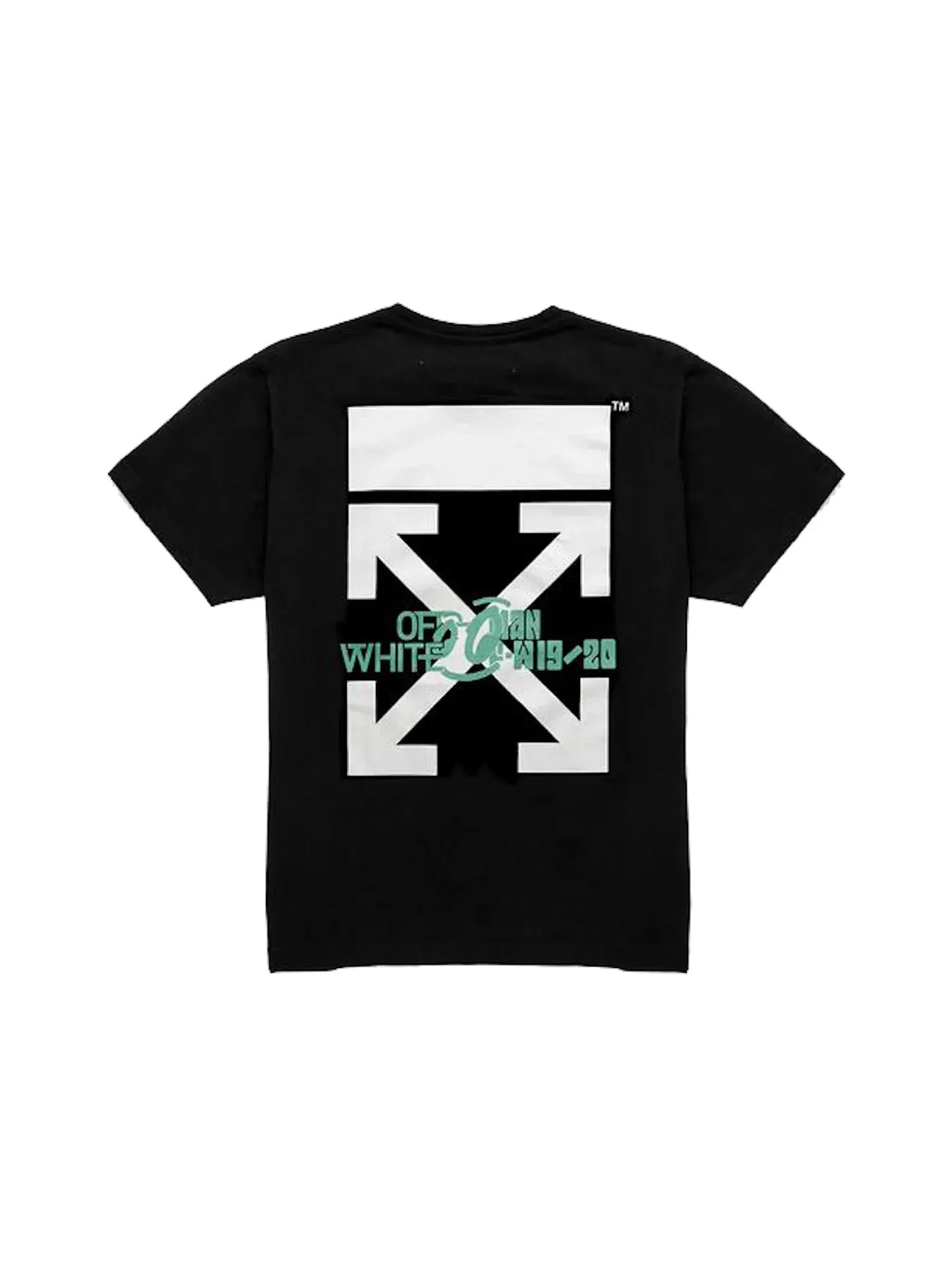 Мужская футболка с принтом OFF-WHITE Waterfall T-Shirt OFF-WHITE — изображение 2 из 3, черный/мульти