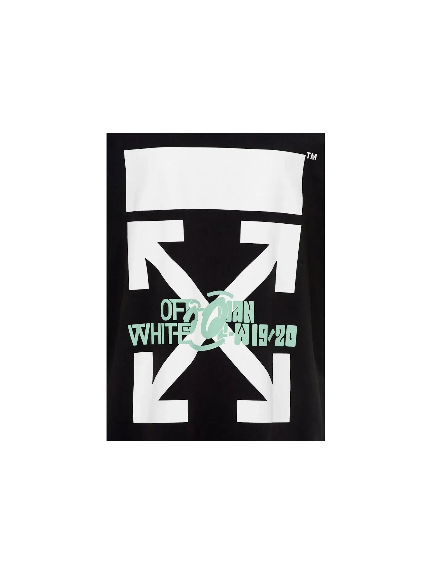 Мужская футболка с принтом OFF-WHITE Waterfall T-Shirt OFF-WHITE — изображение 3 из 3, черный/мульти