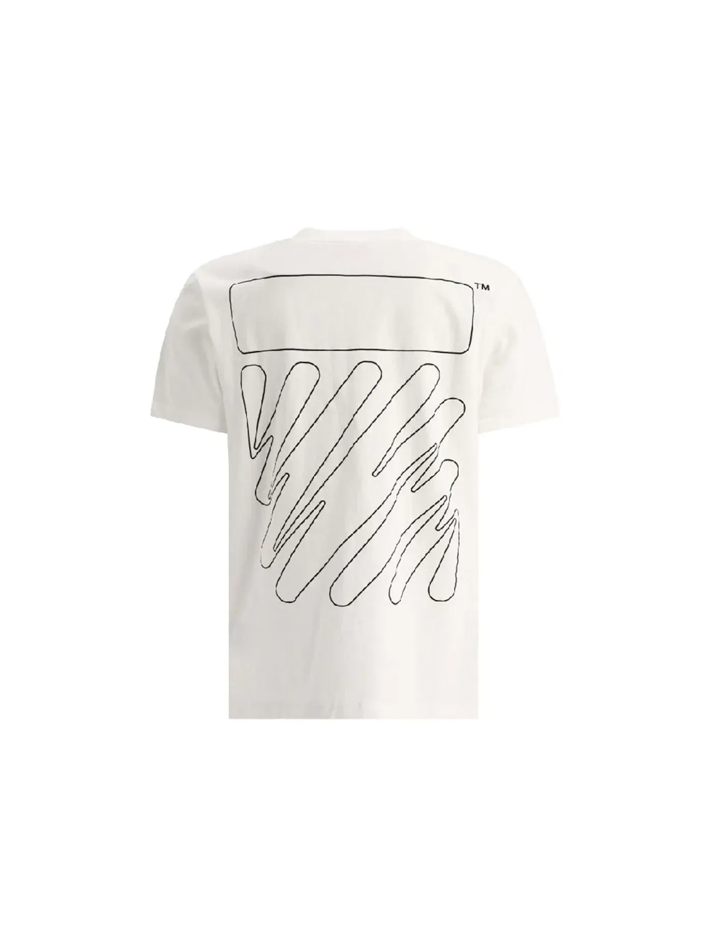 Мужская футболка с принтом S/S Tee OFF-WHITE — изображение 2 из 2, белый/черный