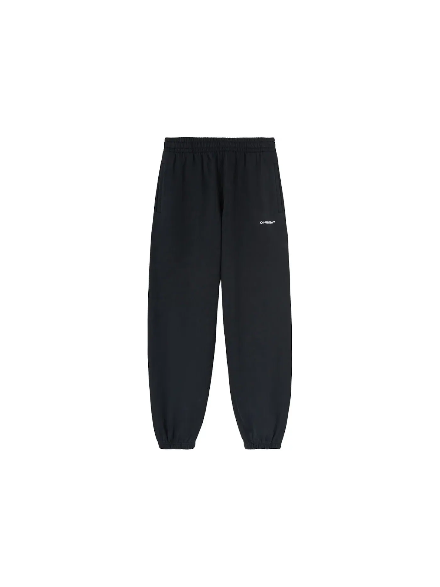 Мужские спортивные штаны с принтом Wave Outl Diagonal Slim OFF-WHITE — изображение 1 из 2, черный/белый