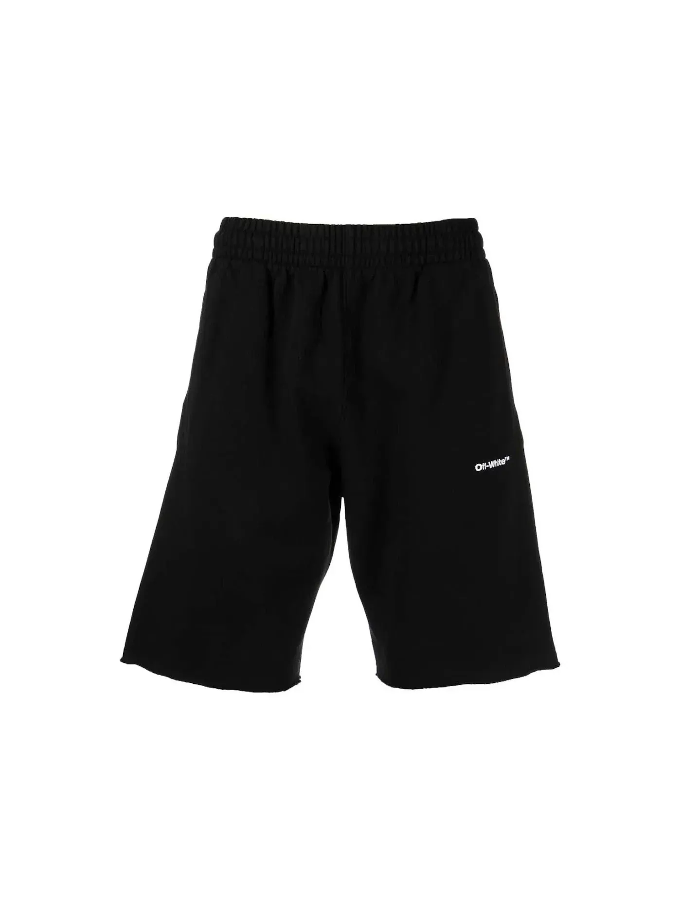 Мужские шорты с принтом Sweatshorts OFF-WHITE — изображение 1 из 2, черный/белый