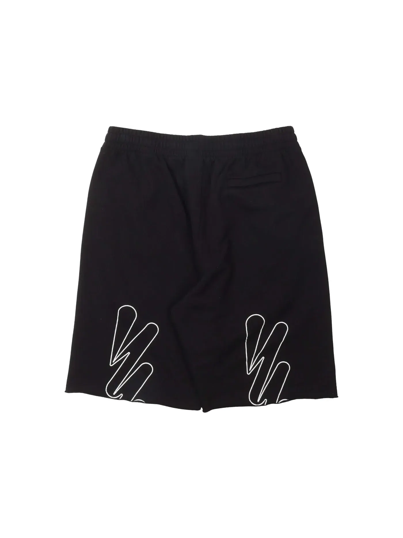 Мужские шорты с принтом Sweatshorts OFF-WHITE — изображение 2 из 2, черный/белый