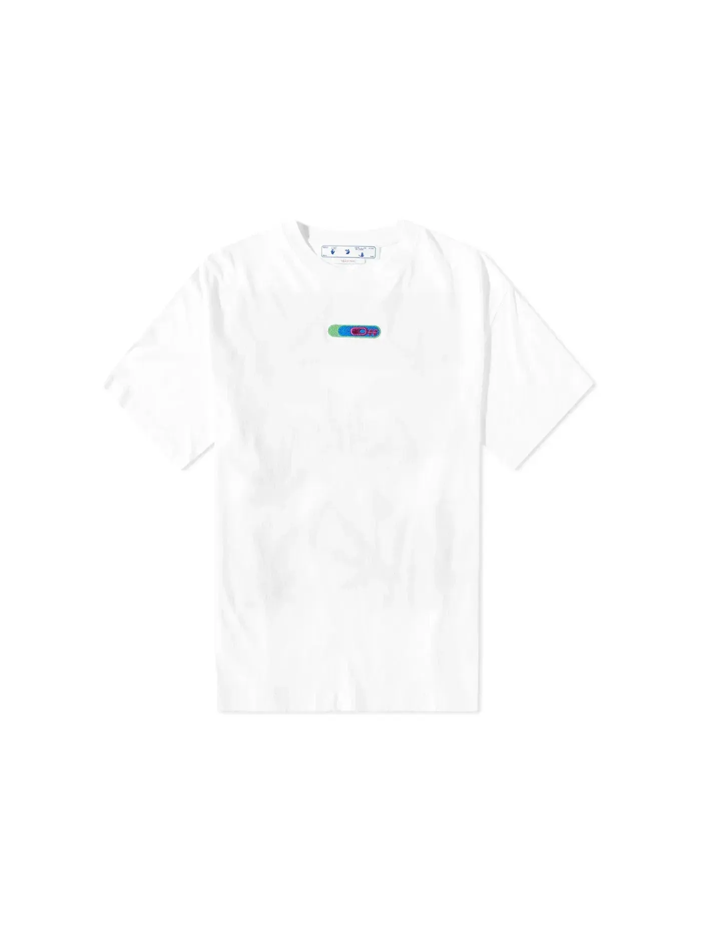 Мужская футболка оверсайз Weed Arrows OFF-WHITE — изображение 1 из 2, белый/зеленый