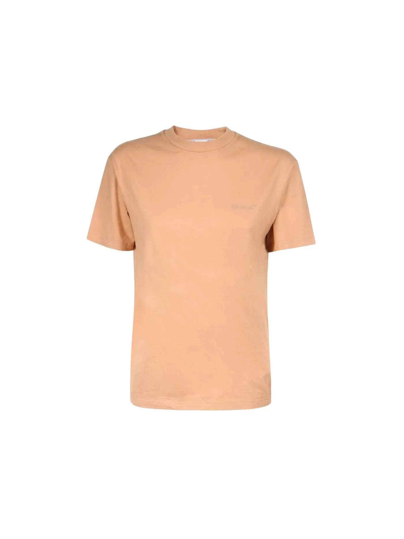 Женская футболка с принтом Diag Regular Fit OFF-WHITE — изображение 1 из 1, коричневый