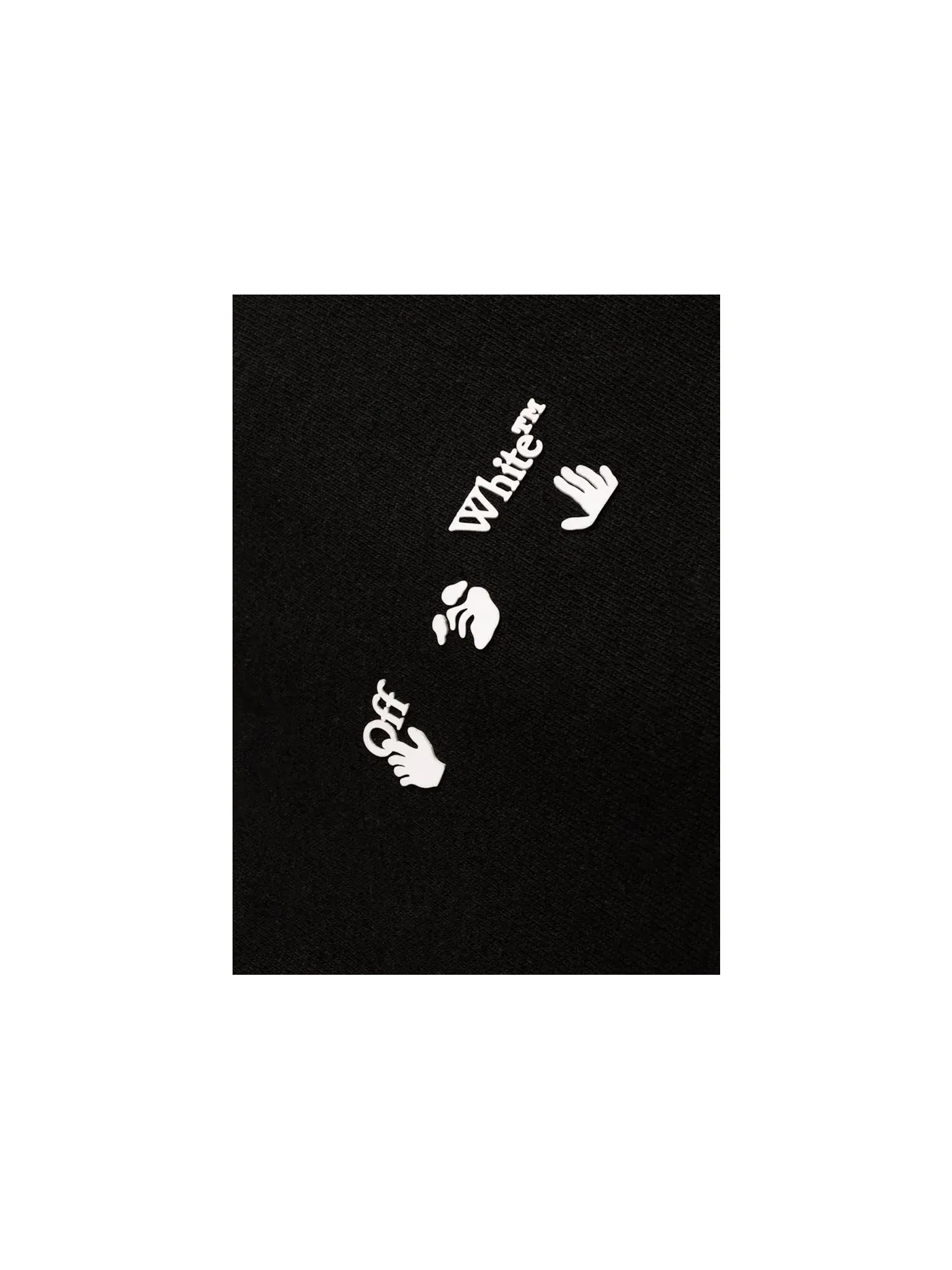 Женские спортивные штаны с принтом Drowning Man Logo OFF-WHITE — изображение 2 из 3, черный
