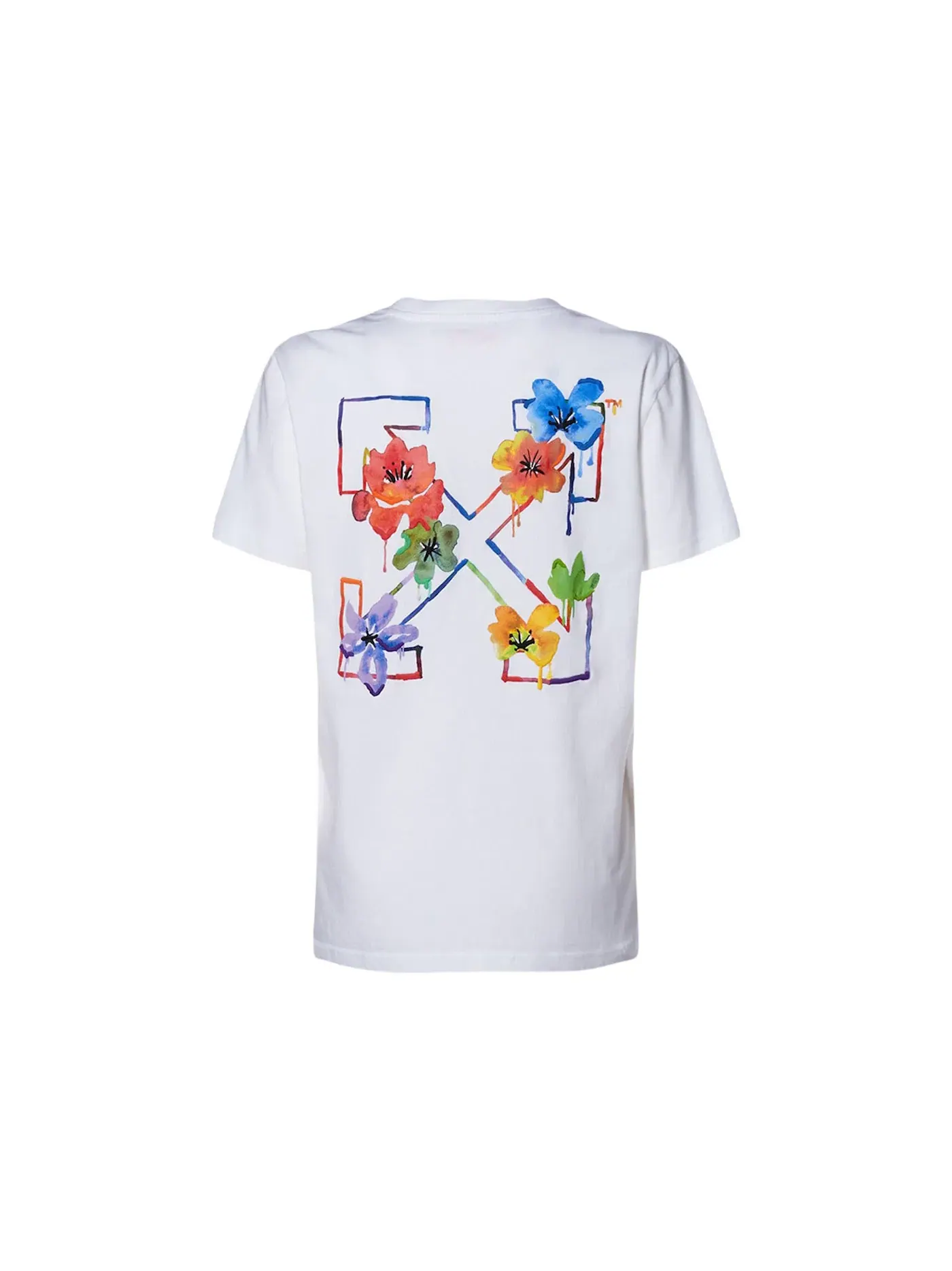 Женская футболка с принтом Aarows OFF-WHITE — изображение 2 из 2, белый мульти