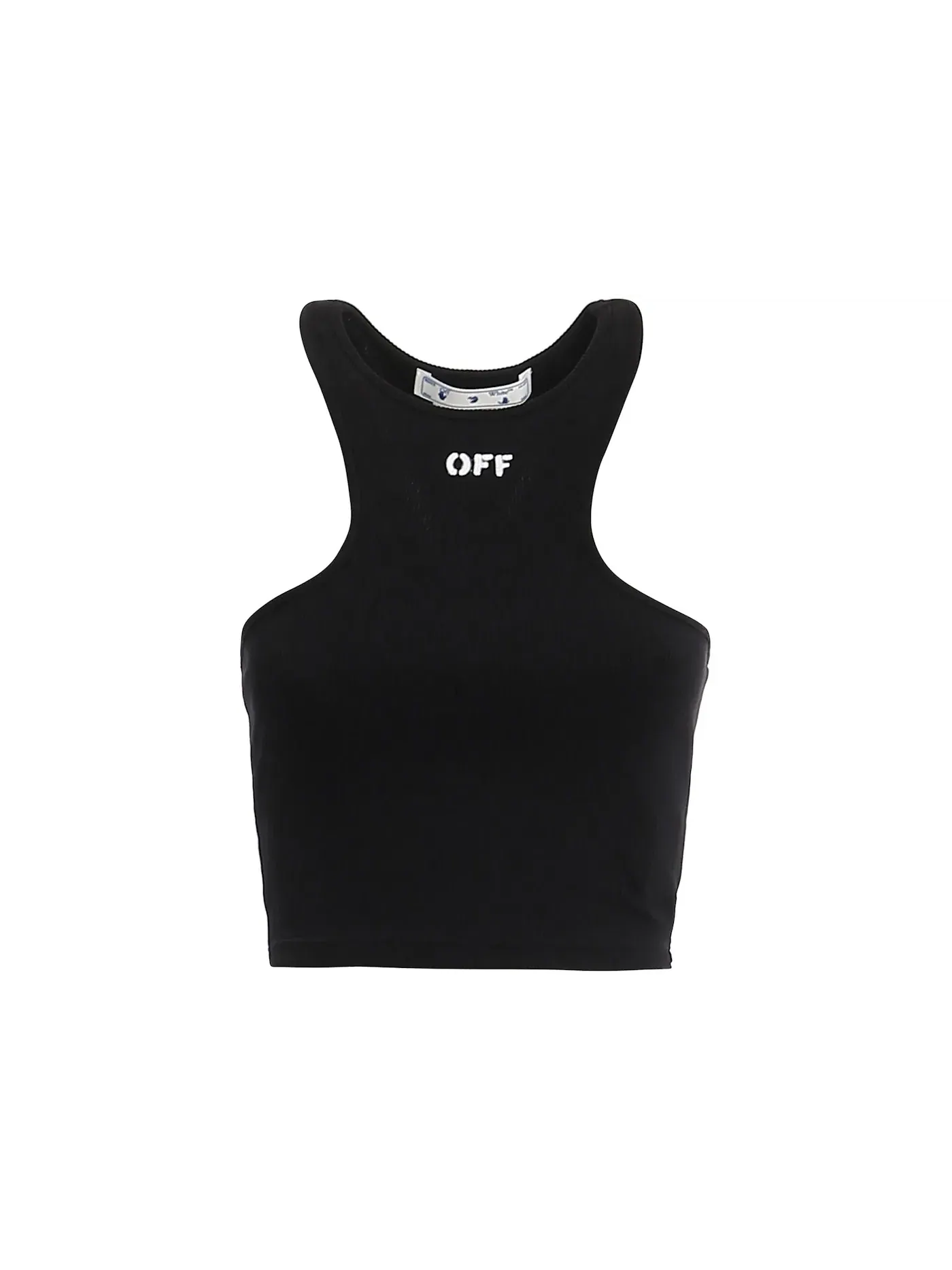 Женская футболка с логотипом OFF-WHITE — изображение 1 из 2, черный/белый