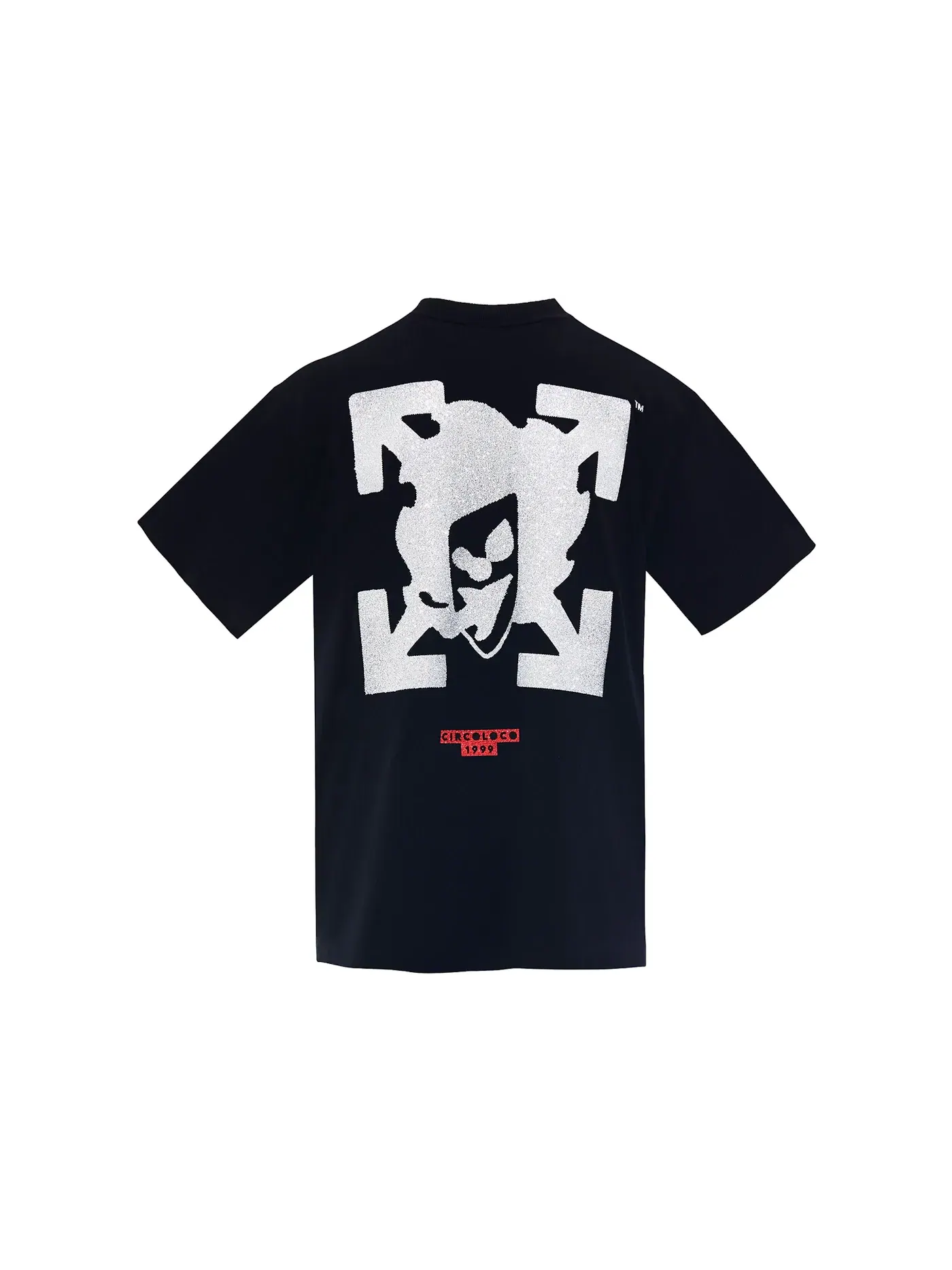 Мужская футболка с принтом OFF-WHITE x Circoloco Tee OFF-WHITE — изображение 1 из 2, черный