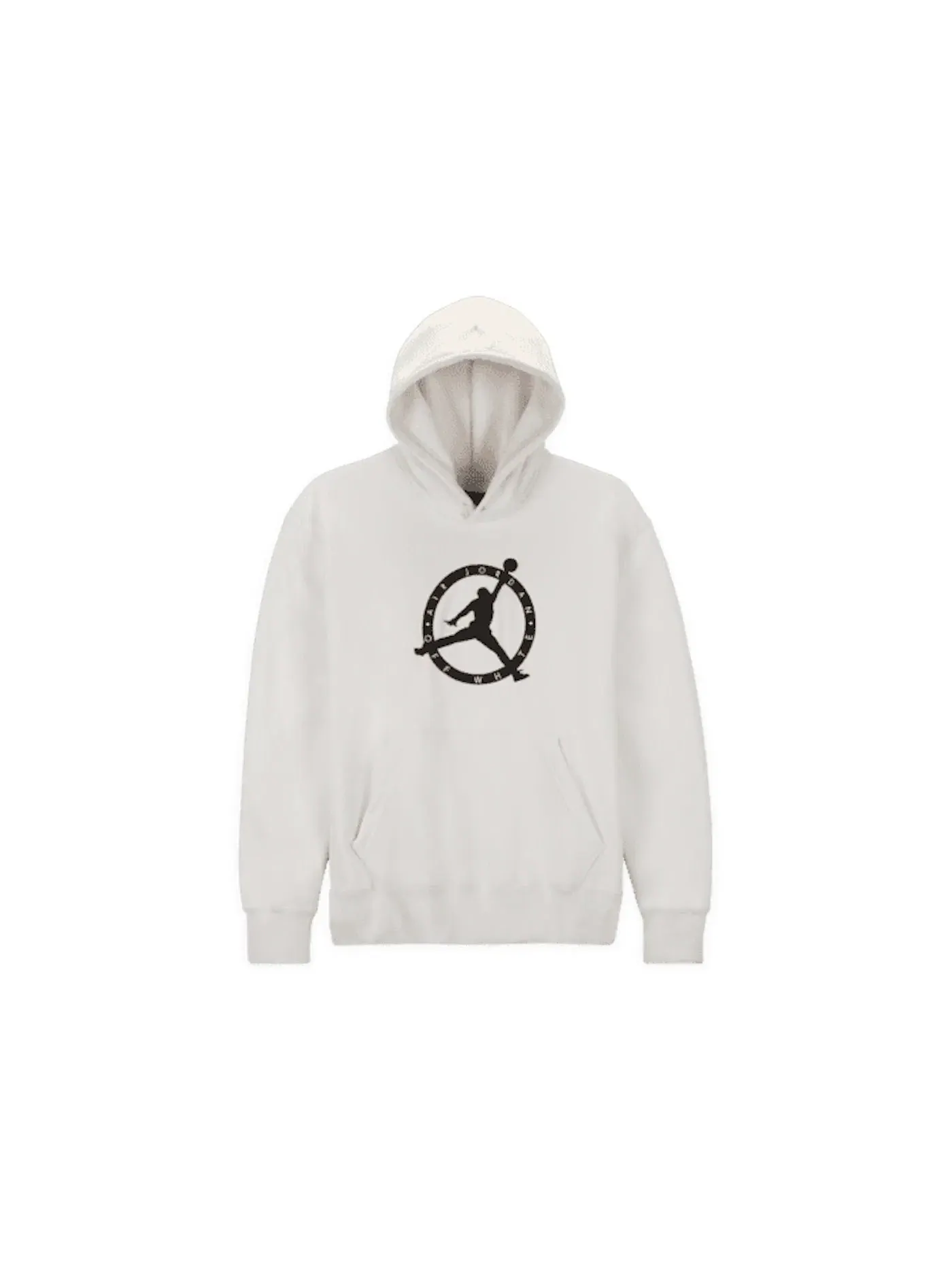 Мужской худи с принтом OFF-WHITE x Jordan — изображение 2 из 2, белый