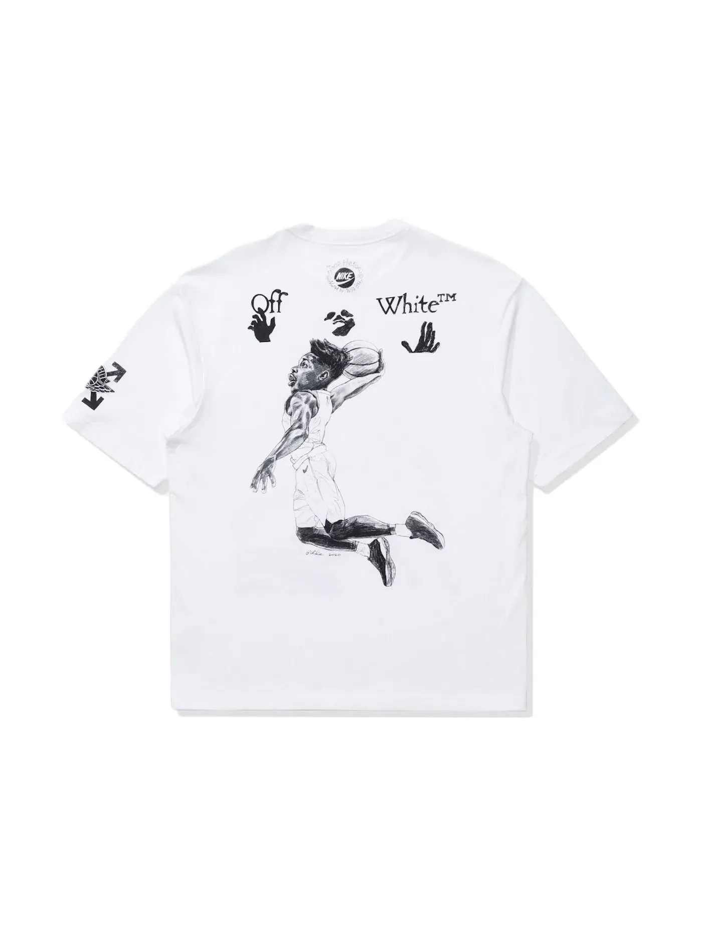 Мужская футболка с принтом OFF-WHITE x Jordan MJ T-Shirt (Asia Sizing) OFF-WHITE — изображение 2 из 2, белый