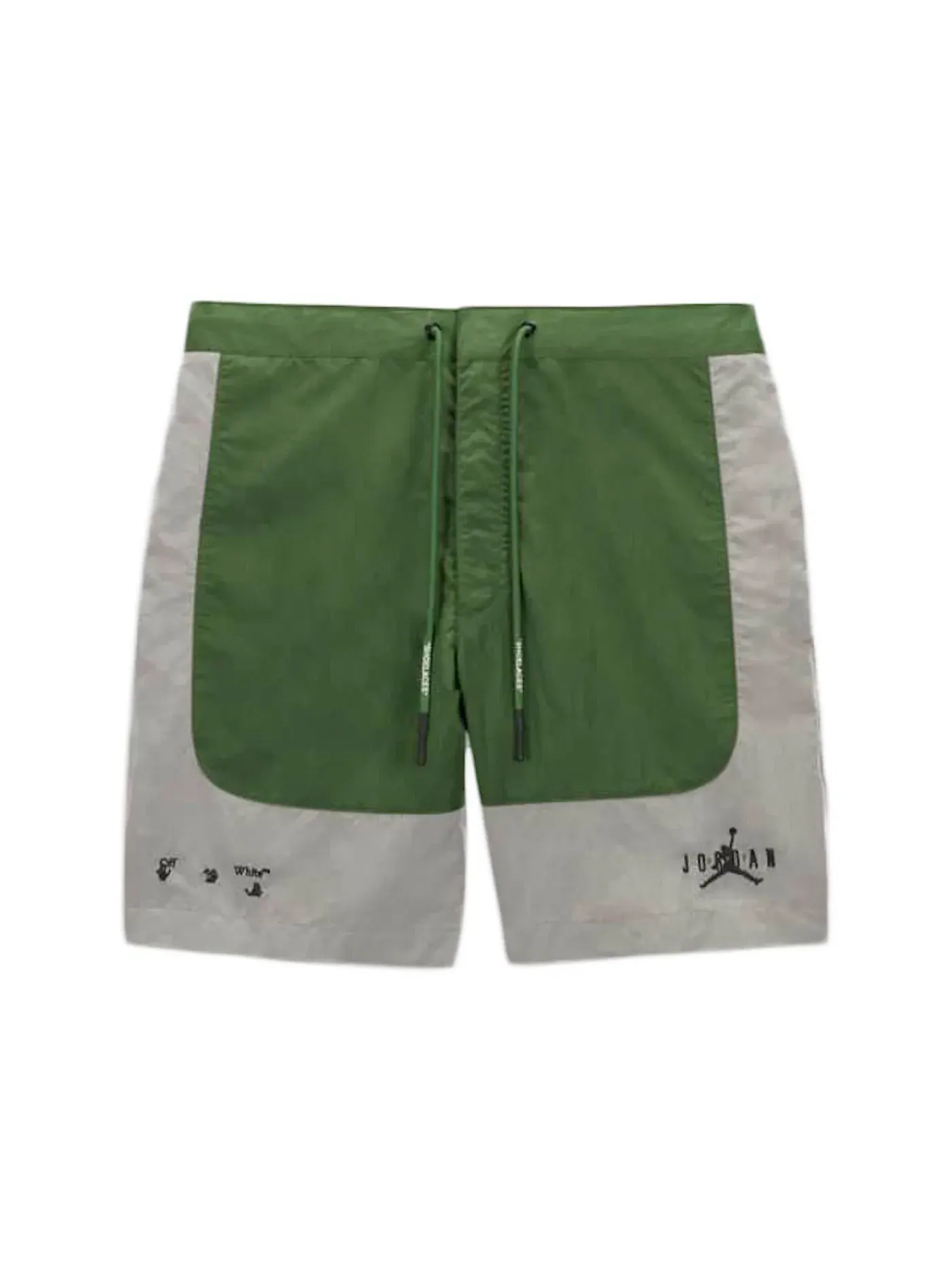 Мужские шорты с принтом OFF-WHITE x Jordan Shorts (Asia Sizing) — изображение 1 из 2, зеленый/серый