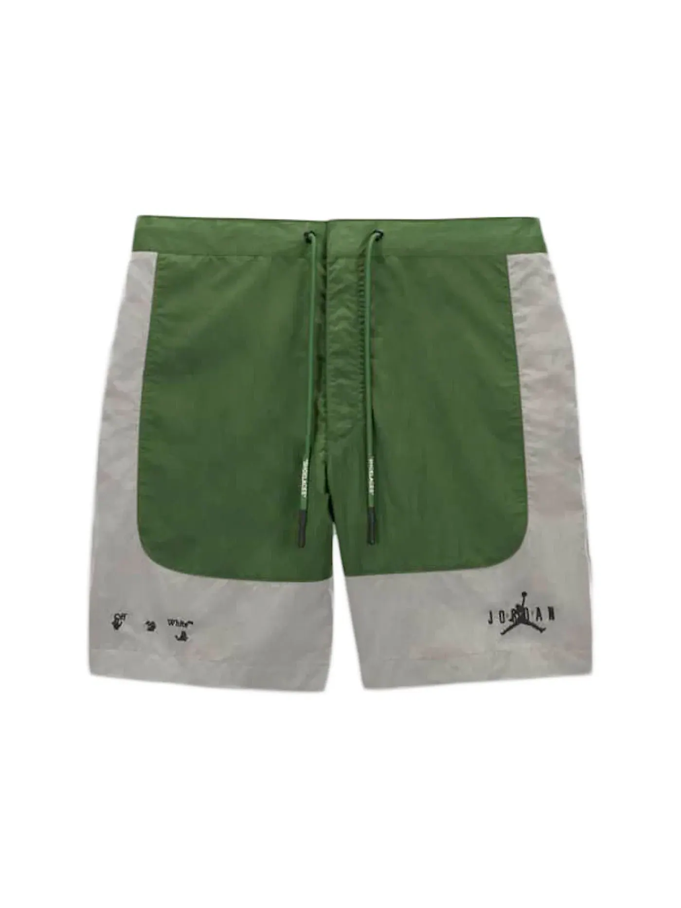 Мужские шорты OFF-WHITE x Jordan — изображение 1 из 2, зеленый/серый