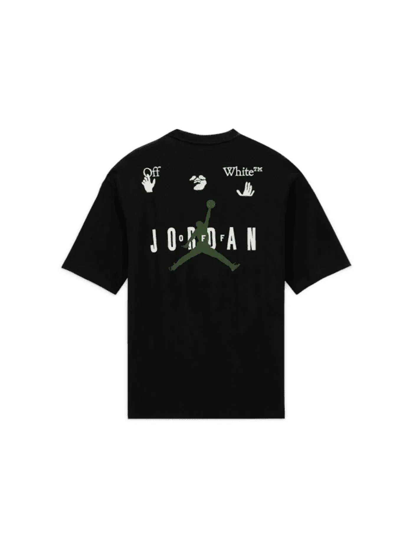 Мужская футболка с принтом OFF-WHITE x Jordan T-shirt (Asia Sizing) — изображение 1 из 2, черный