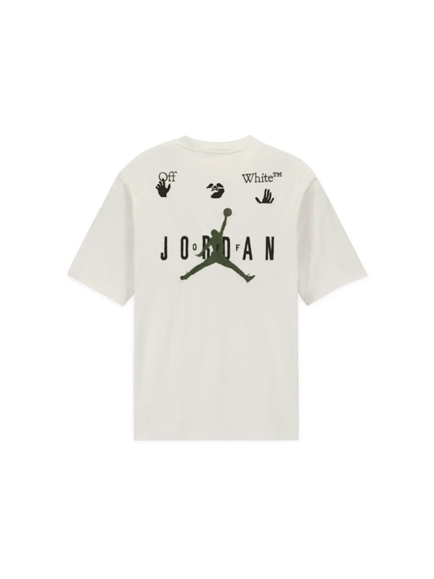 Мужская футболка с принтом OFF-WHITE x Jordan T-shirt (Asia Sizing) — изображение 1 из 2, белый