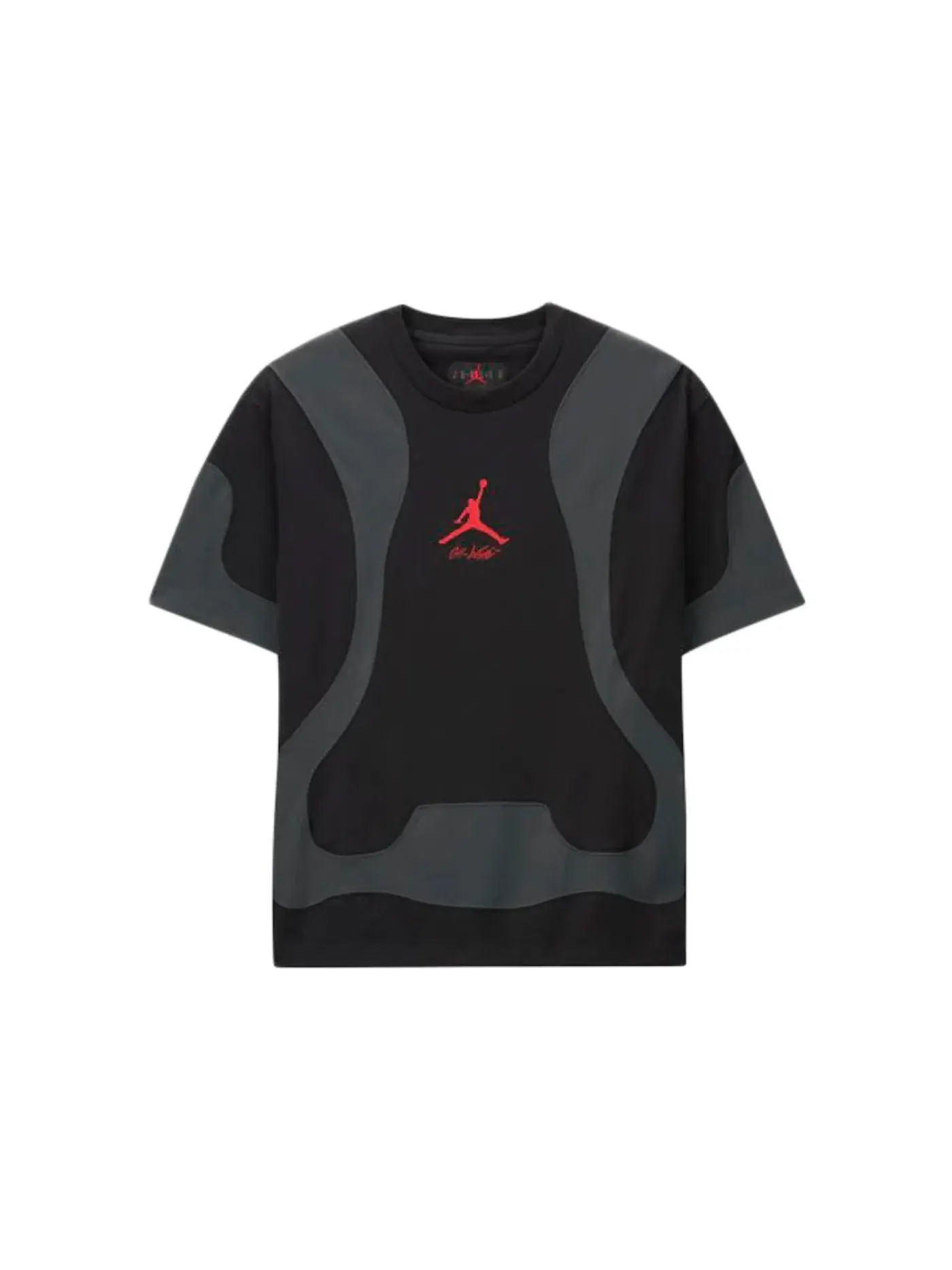 Мужская футболка с принтом OFF-WHITE x Jordan Tee (Asia Sizing) OFF-WHITE — изображение 2 из 2, черный