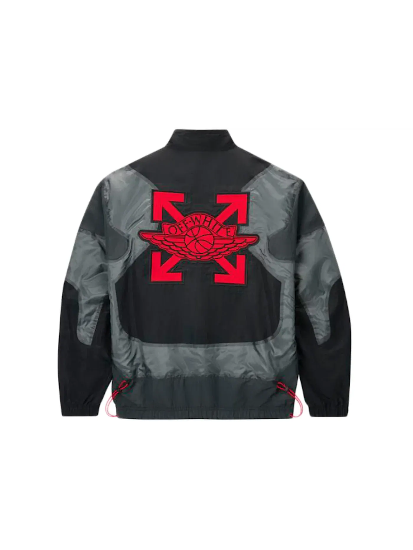 Мужская куртка с принтом OFF-WHITE x Jordan Woven Jacket (Asia Sizing) OFF-WHITE — изображение 2 из 2, черный