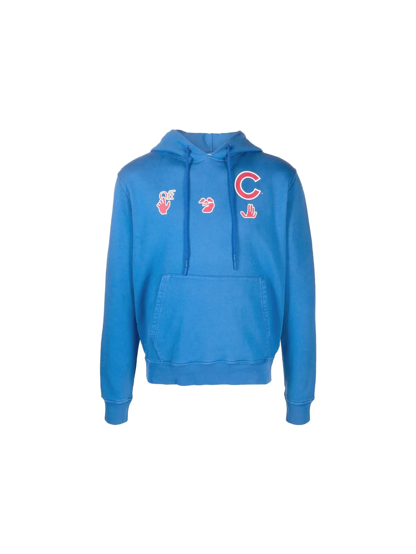 Мужская худи OFF-WHITE x MLB Chicago Cubs — изображение 1 из 2, синий/красный/белый