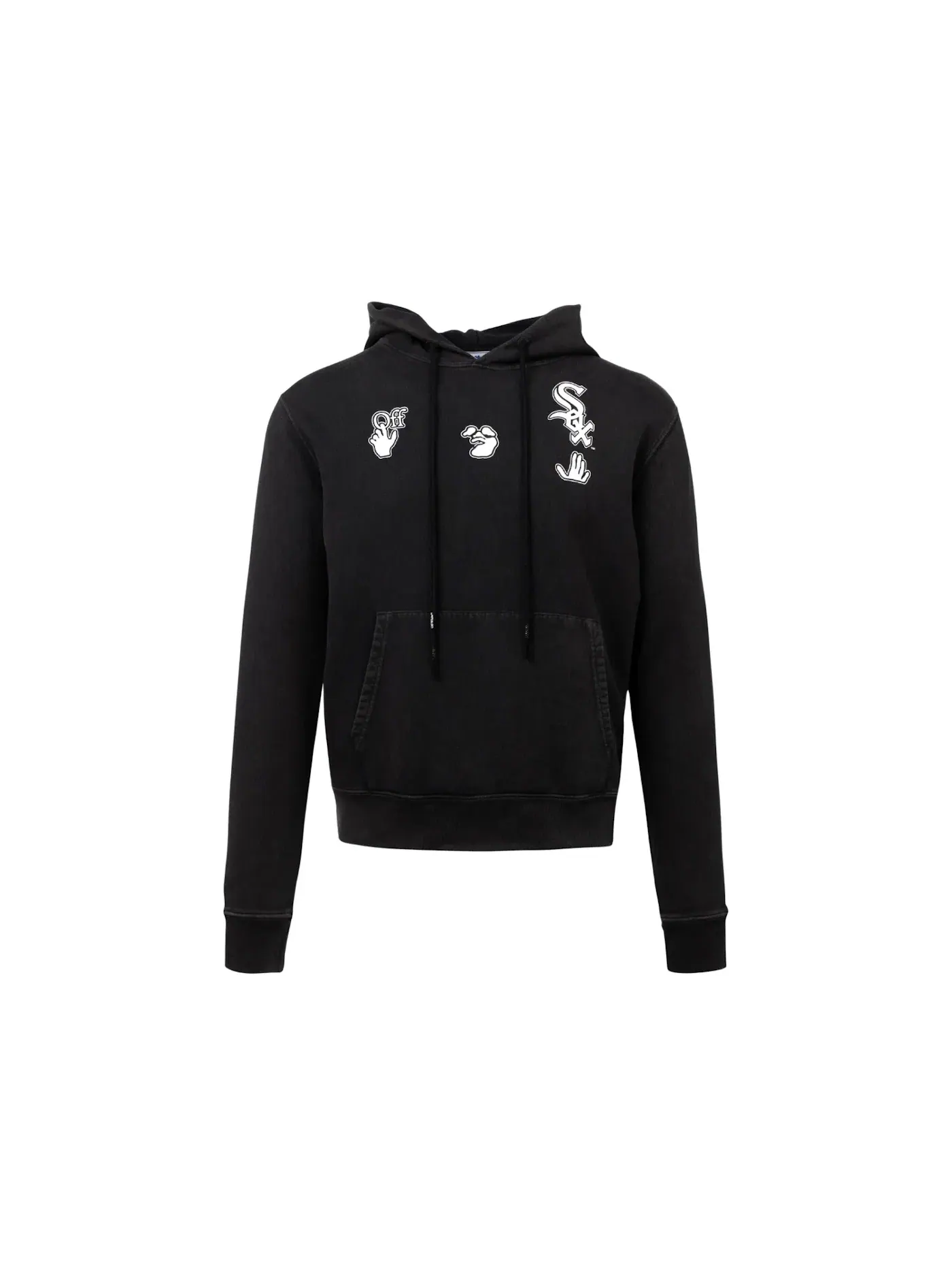 Мужская худи Slim Fit OFF-WHITE x MLB Chicago White Sox — изображение 1 из 2, черный