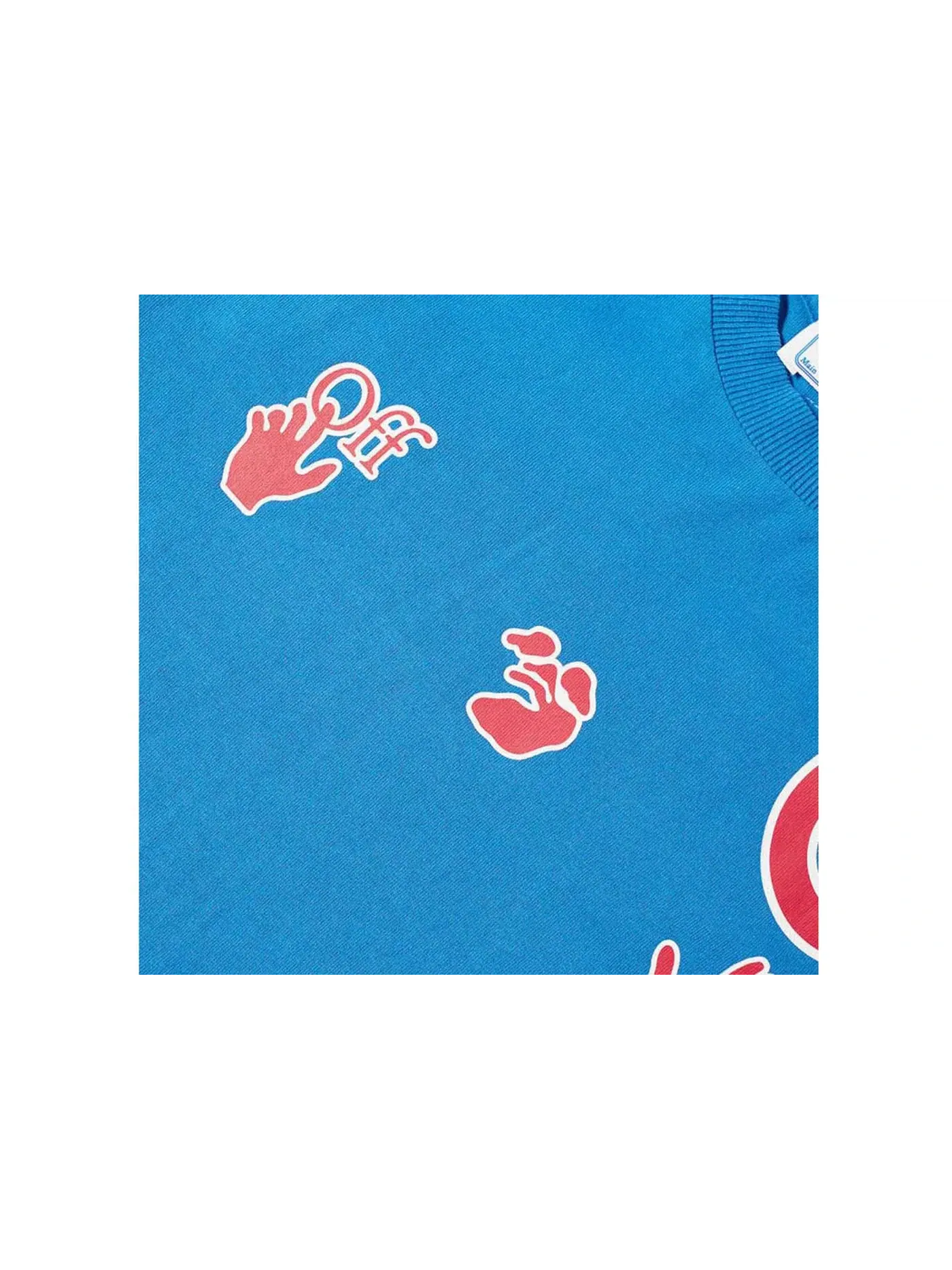 Мужская футболка с принтом OFF-WHITE x MLB x Chicago Cubs OFF-WHITE — изображение 2 из 3, синий