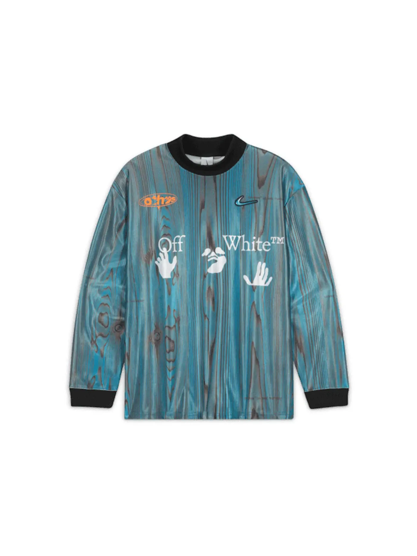 Мужская футбольная джерси с принтом Jersey OFF-WHITE — изображение 1 из 2, синий