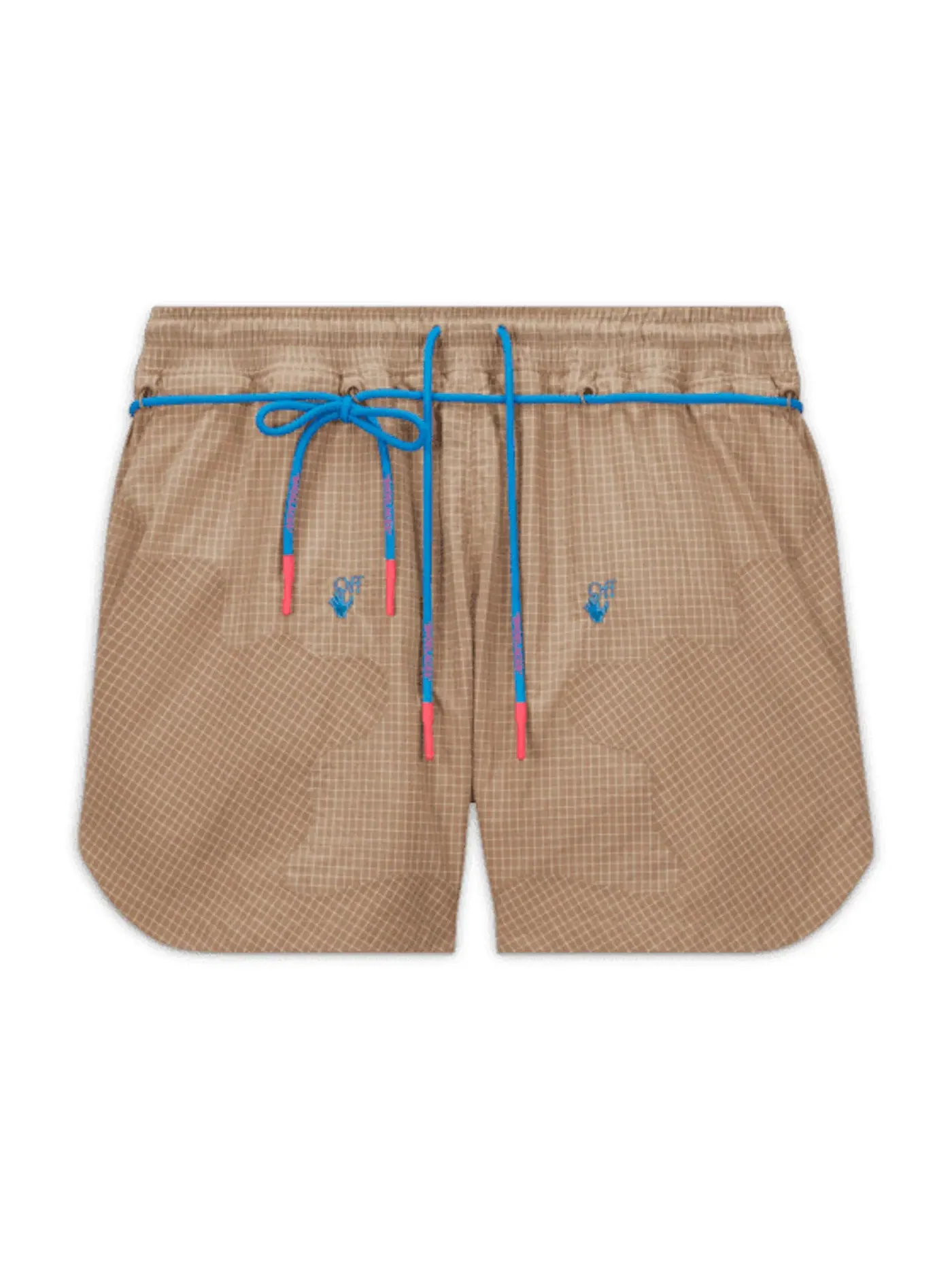 Мужские шорты с принтом OFF-WHITE x Nike 002 Woven Shorts (Asia Sizing) OFF-WHITE — изображение 1 из 2, бежевый