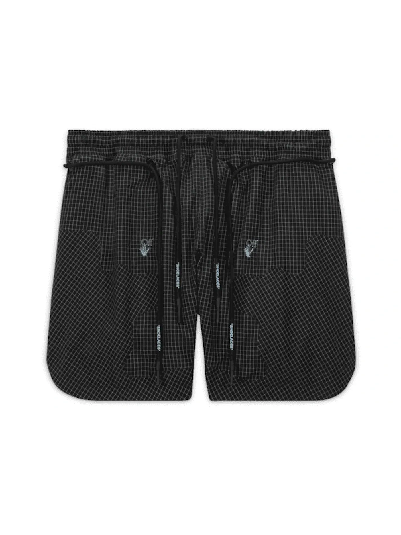 Мужские шорты из ткани с принтом OFF-WHITE x Nike 002 Woven Shorts OFF-WHITE — изображение 1 из 2, черный