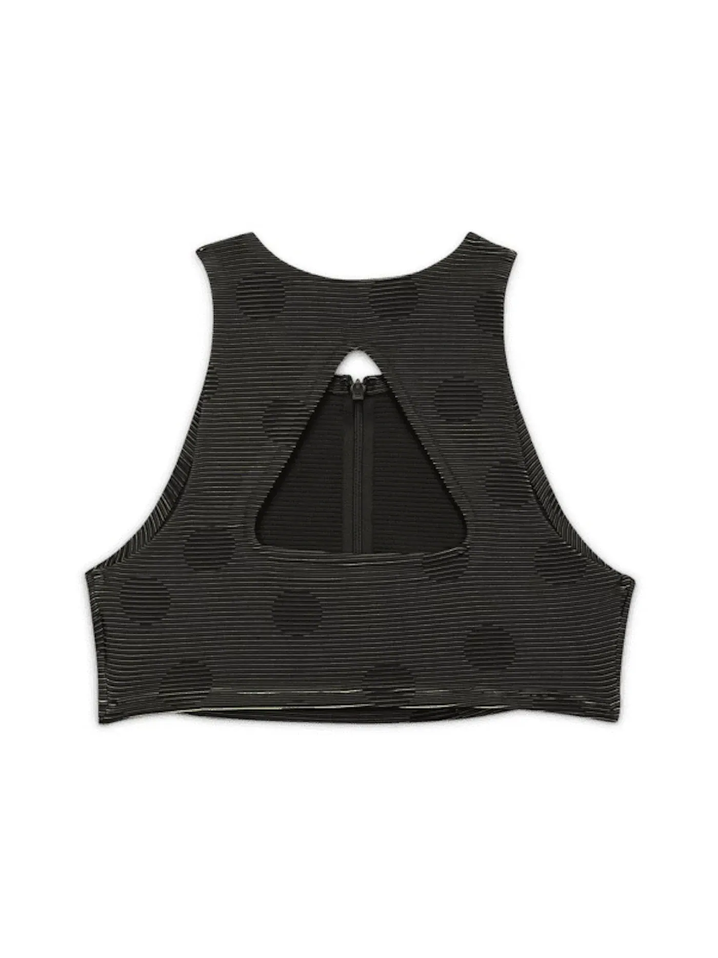 Женский топ-кроп с принтом Crop Top OFF-WHITE — изображение 2 из 2, черный