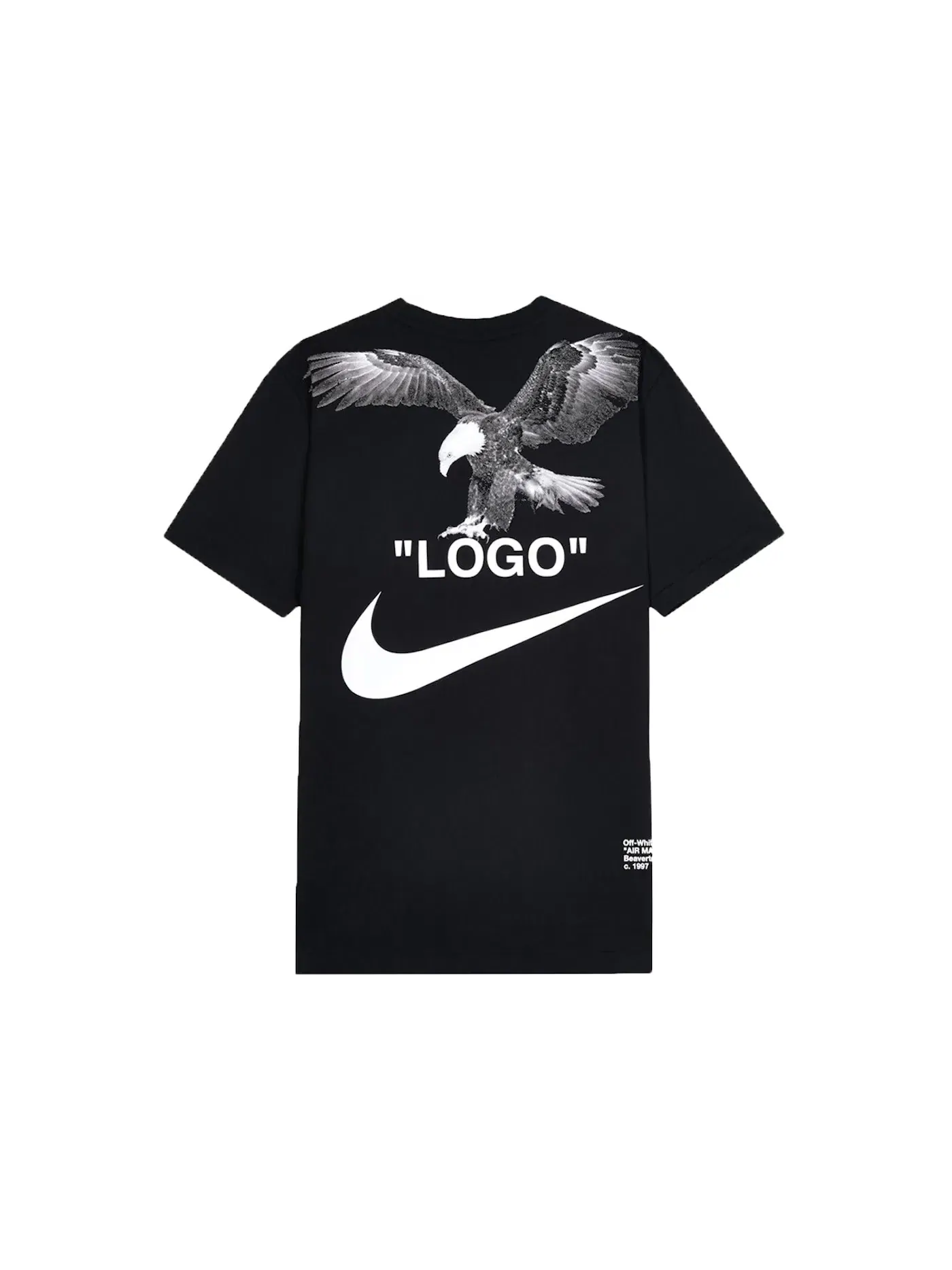 Мужская футболка с принтом OFF-WHITE x Nike NRG A6 Tee OFF-WHITE — изображение 2 из 2, черный