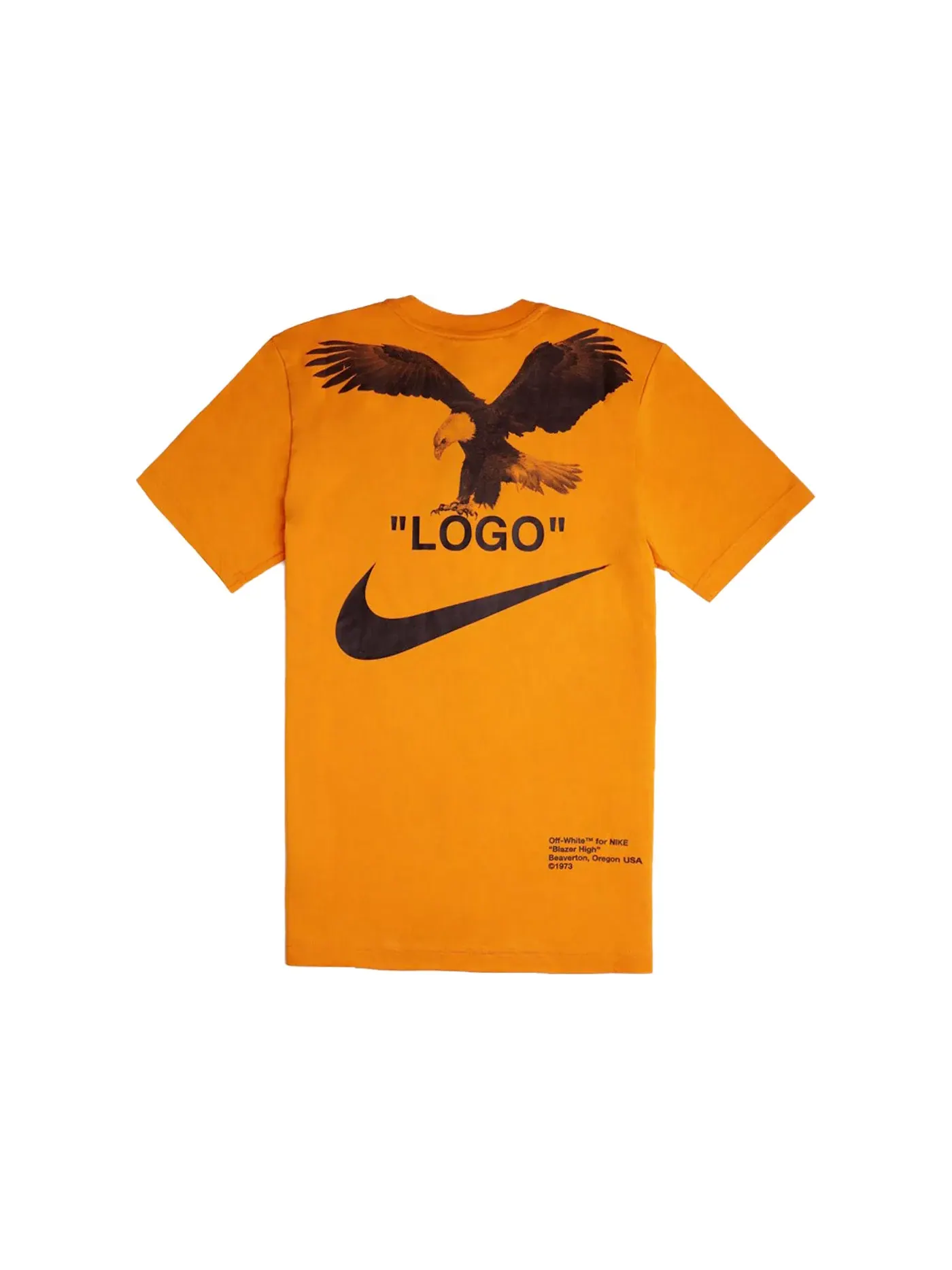 Мужская футболка с принтом OFF-WHITE x Nike NRG A6 Tee OFF-WHITE — изображение 2 из 2, оранжевый