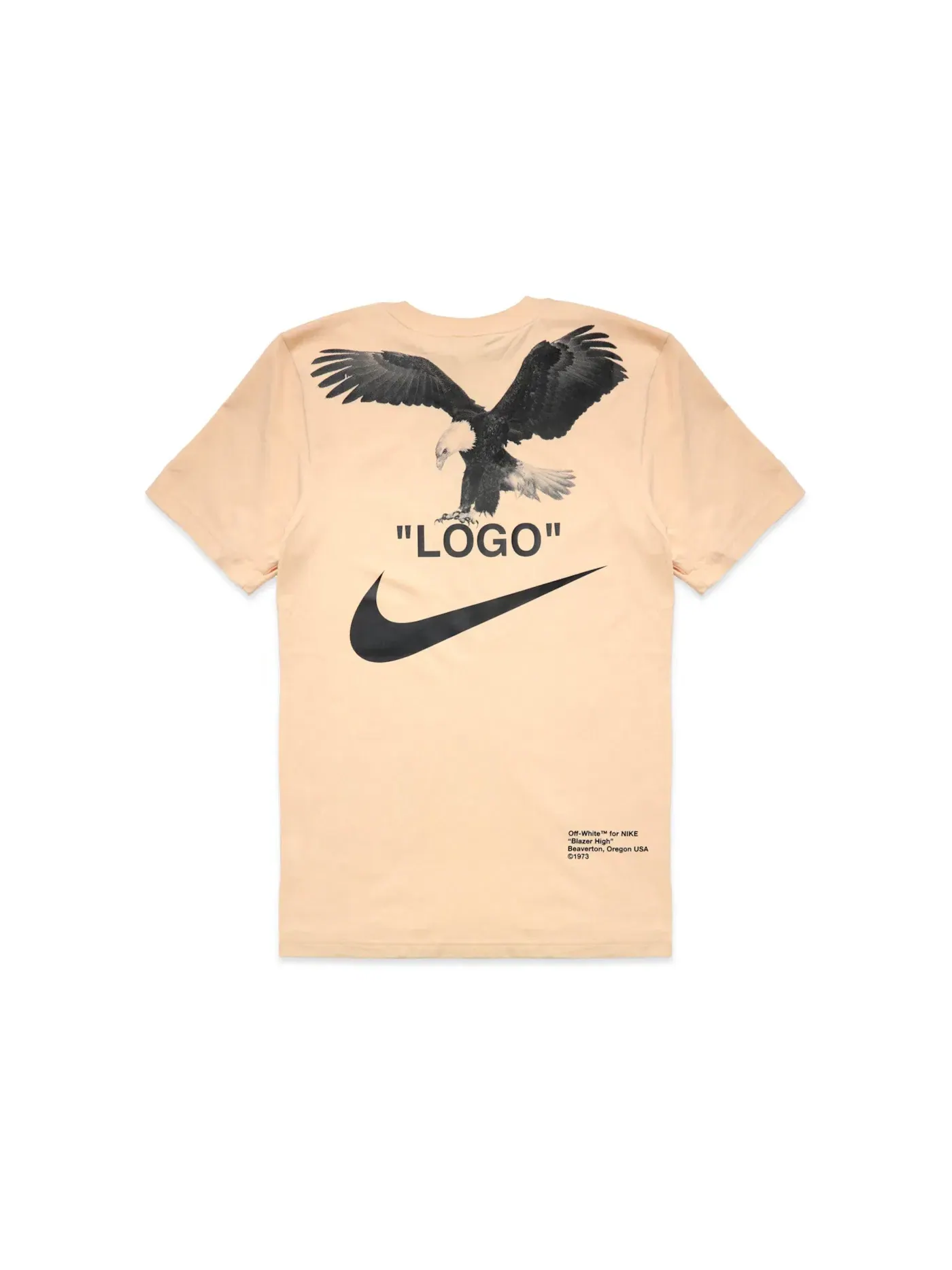 Мужская футболка с принтом OFF-WHITE x Nike NRG A6 Tee OFF-WHITE — изображение 2 из 2, ванильный