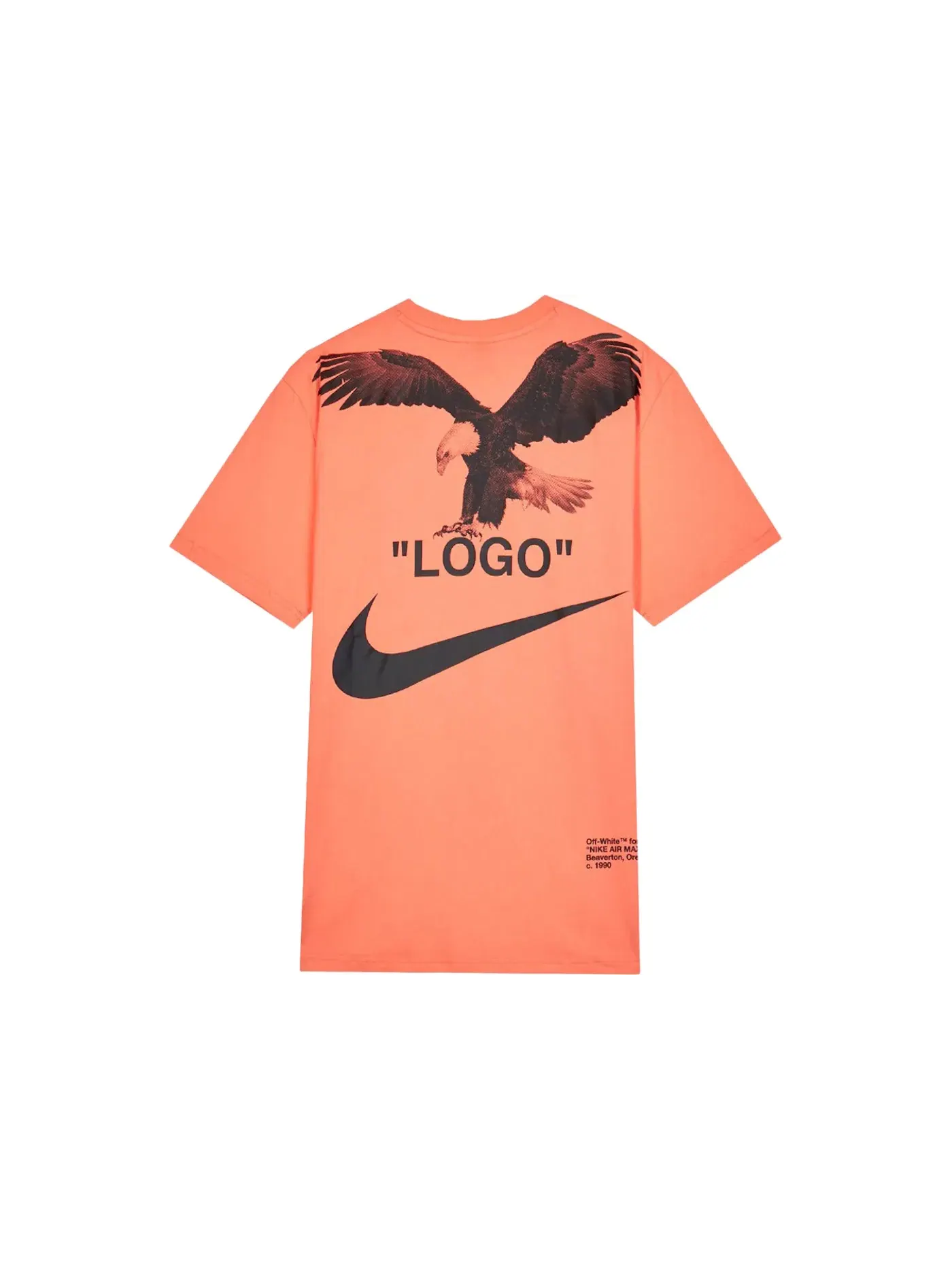 Мужская футболка с принтом OFF-WHITE x Nike NRG A6 Tee OFF-WHITE, Wild Mango — изображение 2 из 2