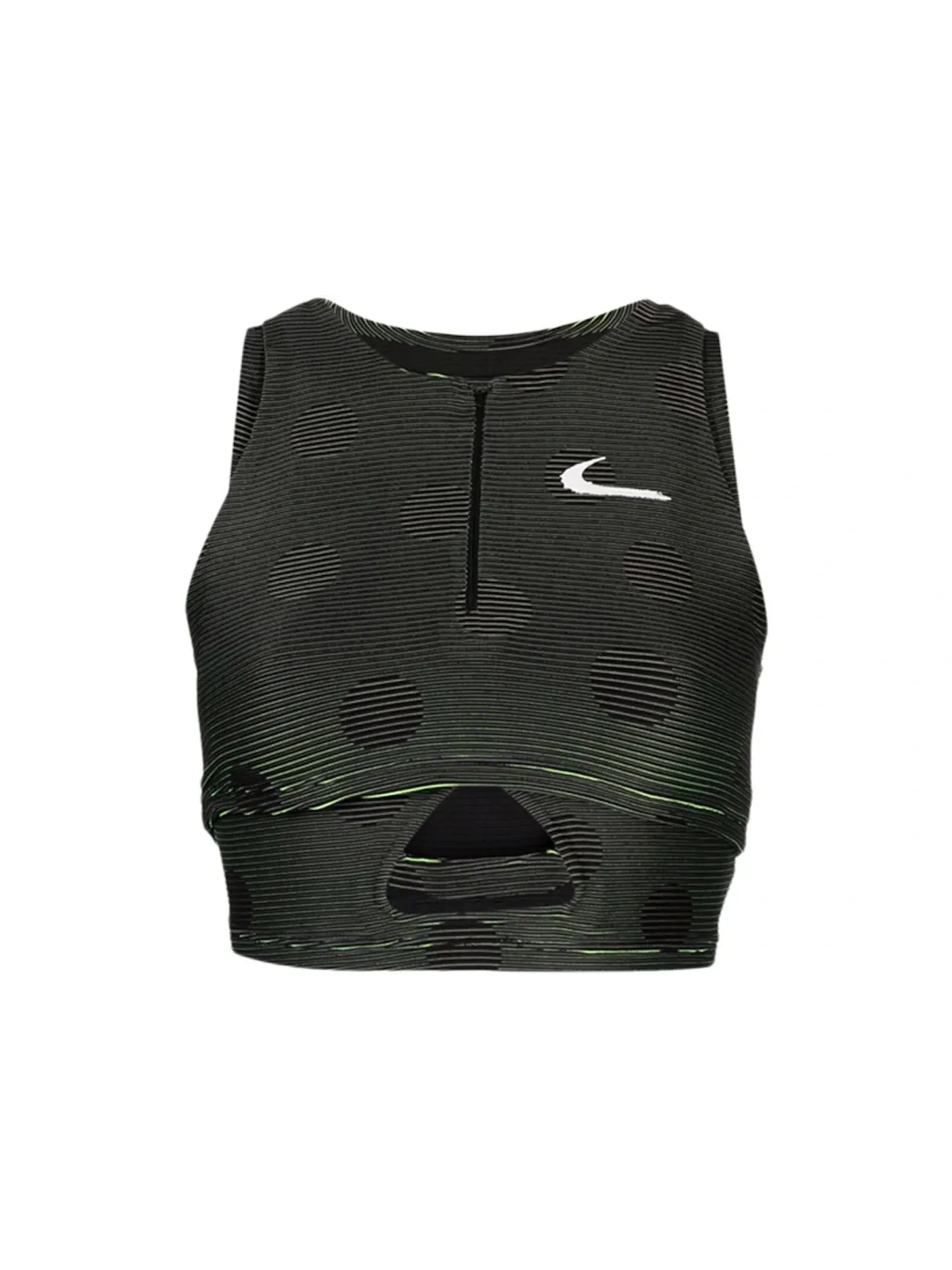 Женский топ-безрукавка с принтом OFF-WHITE x Nike Polka Dot Performance Top — изображение 1 из 1, черный/зеленый
