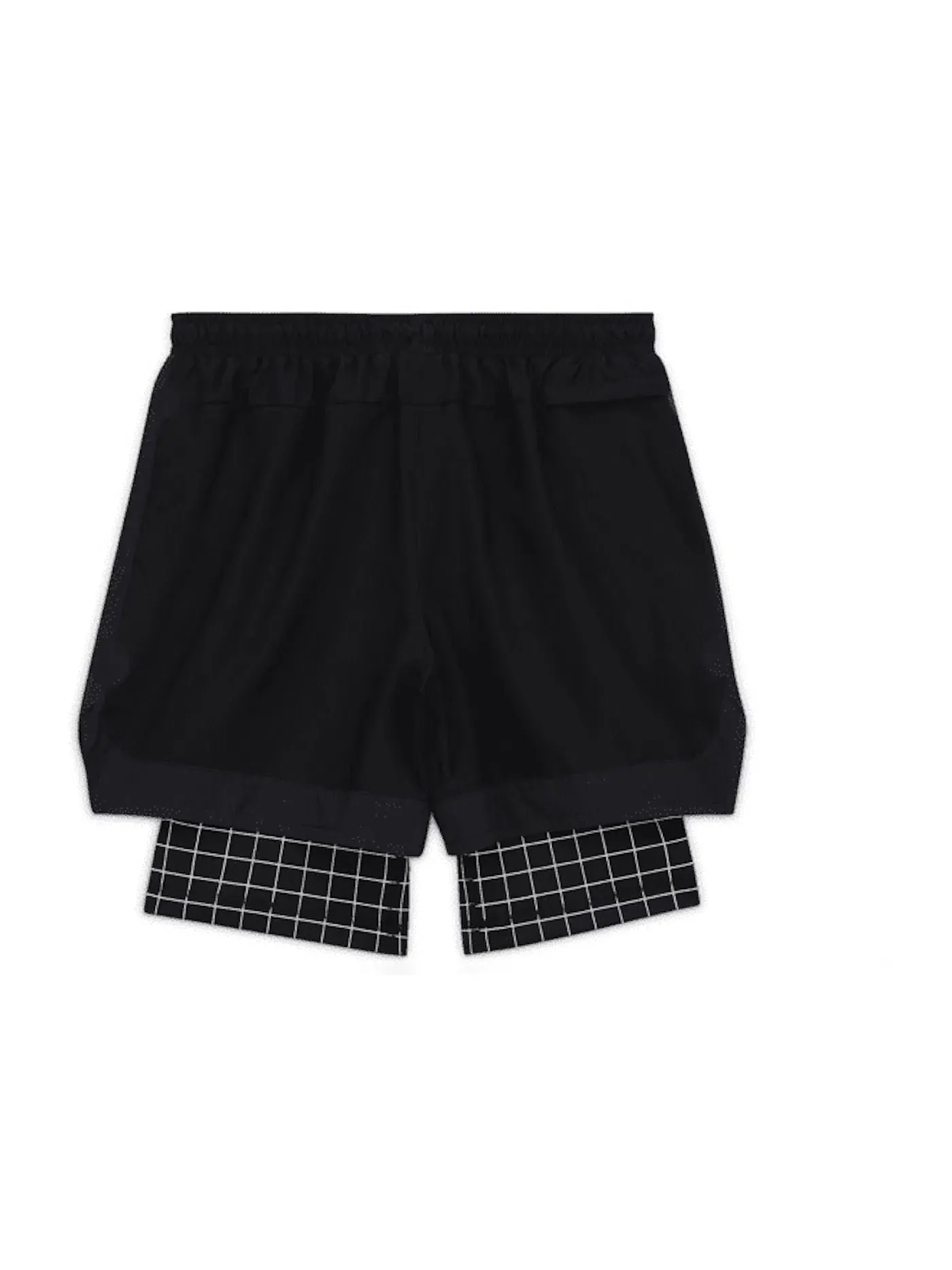 Мужские шорты с принтом OFF-WHITE x Nike Shorts Black Grid OFF-WHITE — изображение 2 из 2, черный