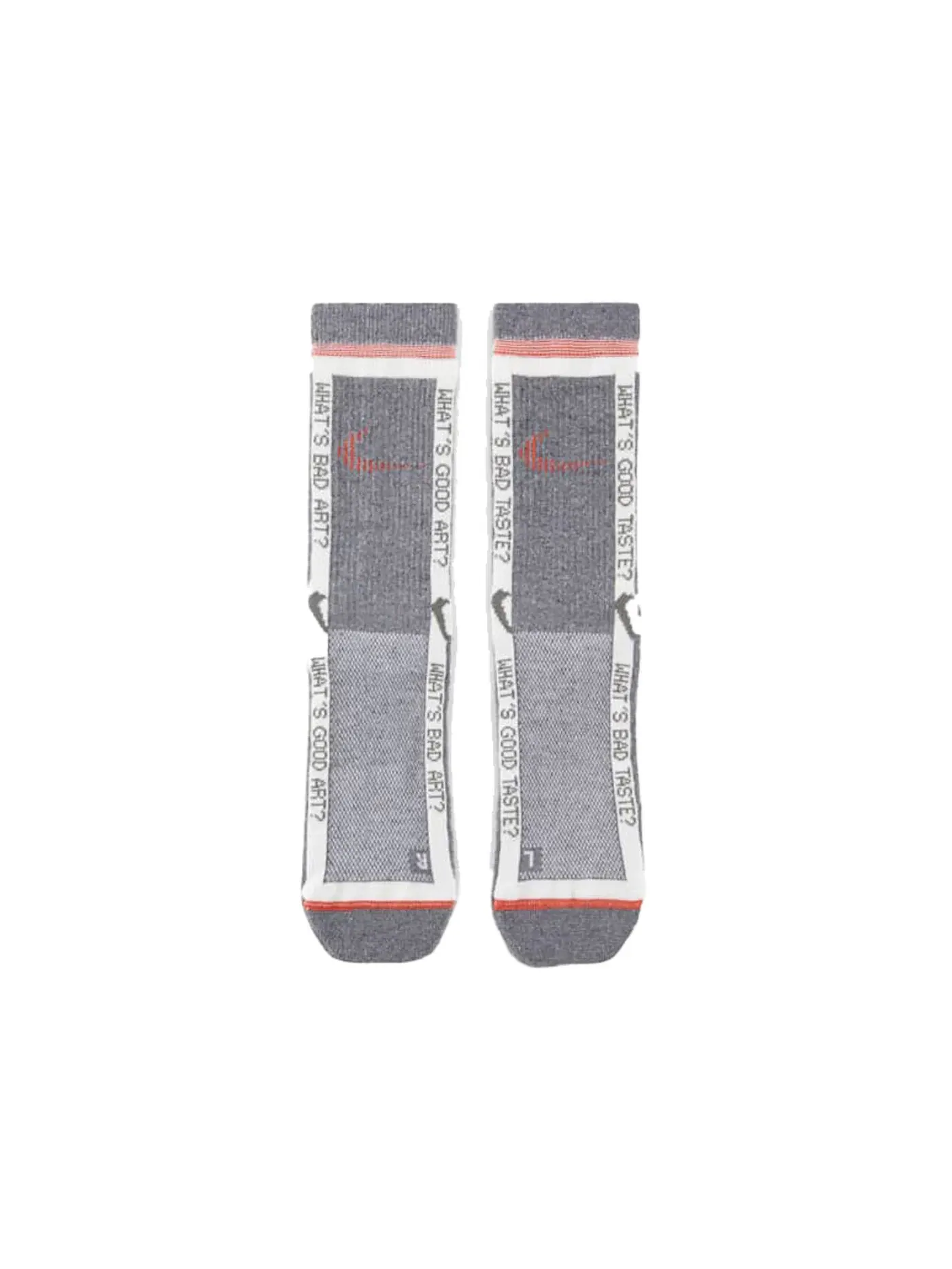 Женские носки с принтом Socks OFF-WHITE — изображение 1 из 2, серый/оранжевый