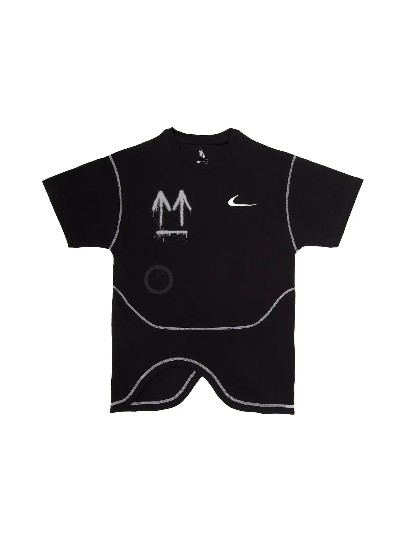 Мужская футболка с принтом OFF-WHITE x Nike Tee OFF-WHITE — изображение 1 из 2, черный