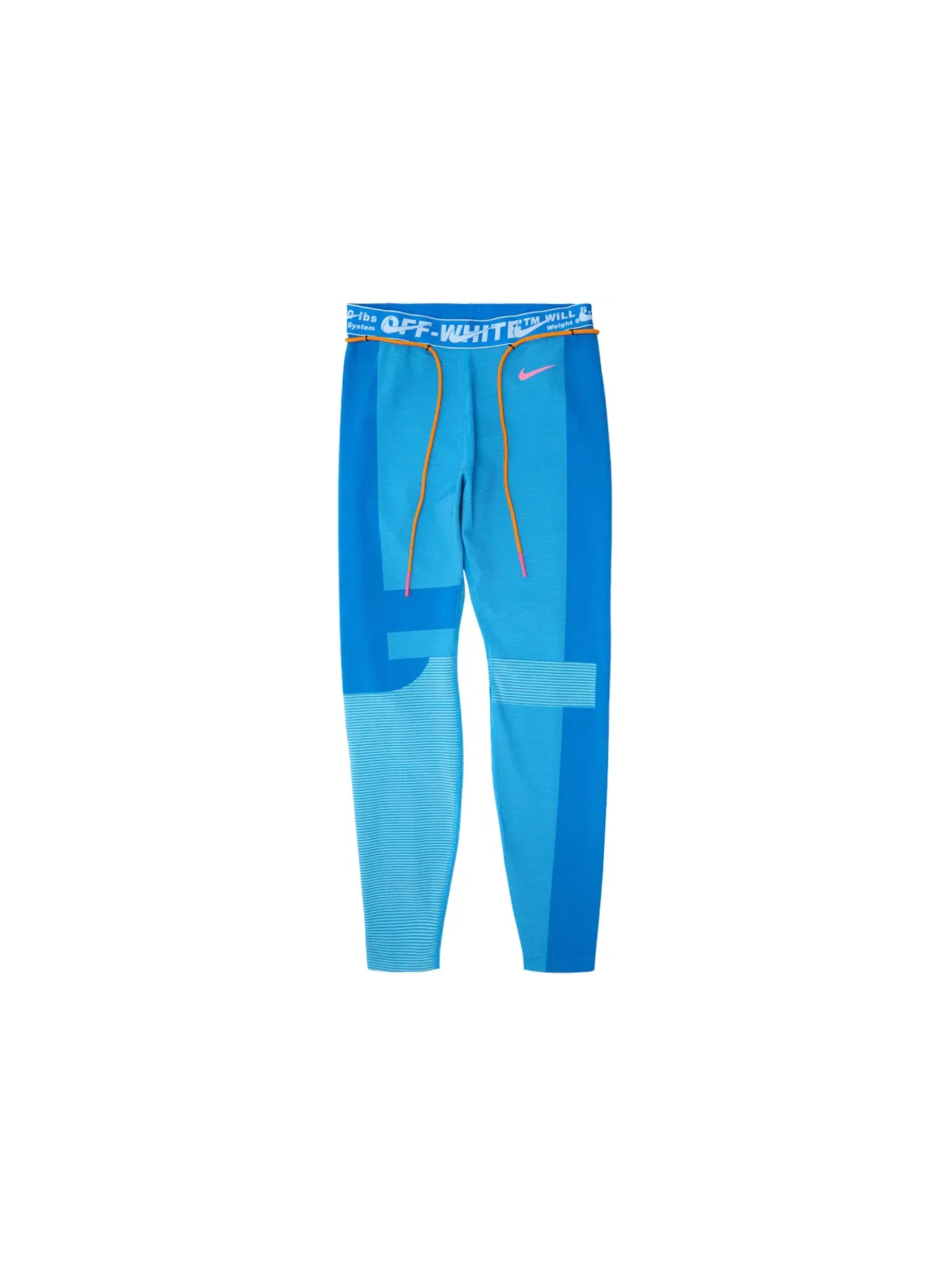 Женские леггинсы для бега с принтом OFF-WHITE x Nike Tight — изображение 1 из 2, синий