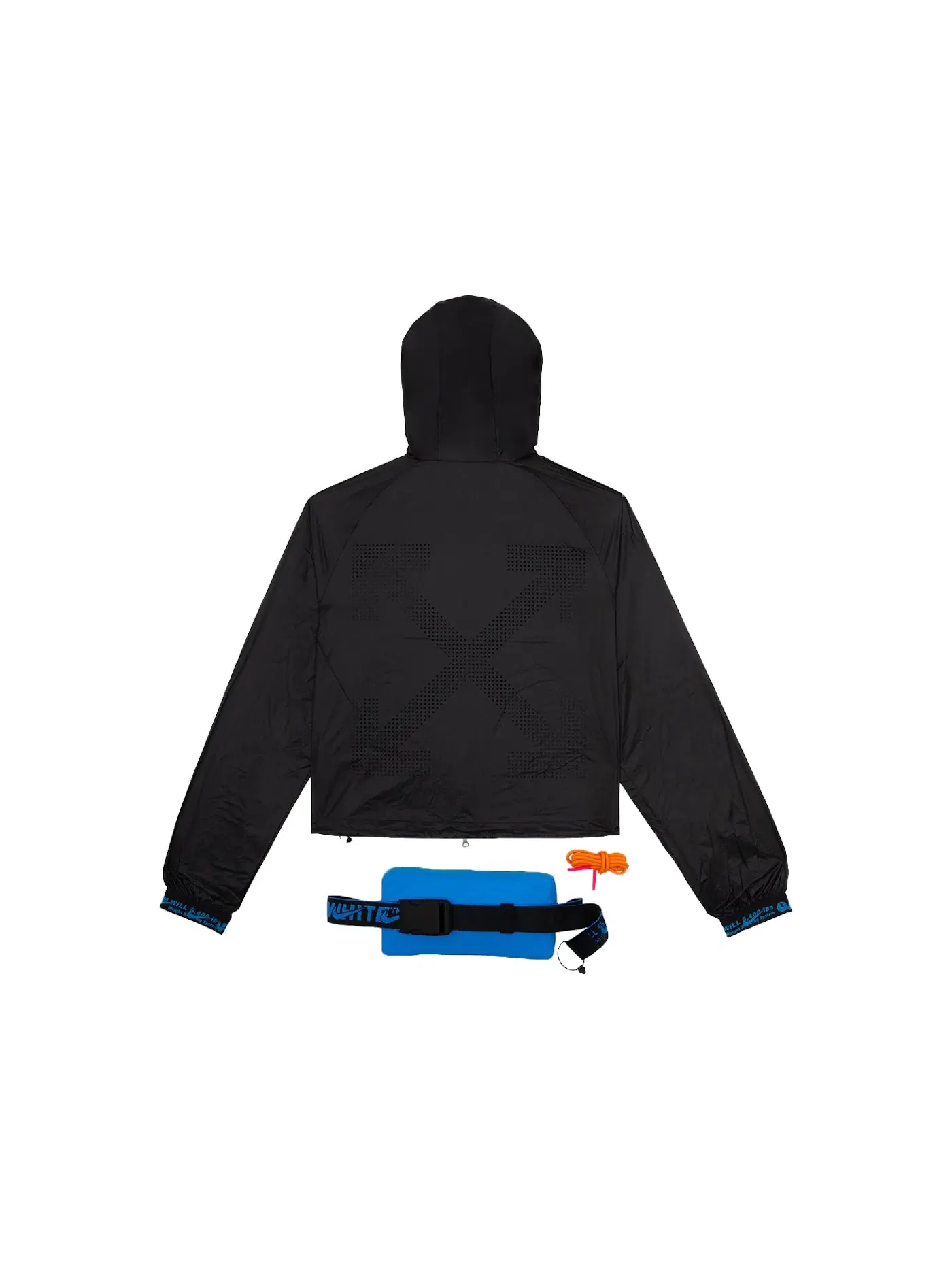 Женская куртка с поясной сумкой OFF-WHITE x Nike Jacket — изображение 2 из 2, черный/синий