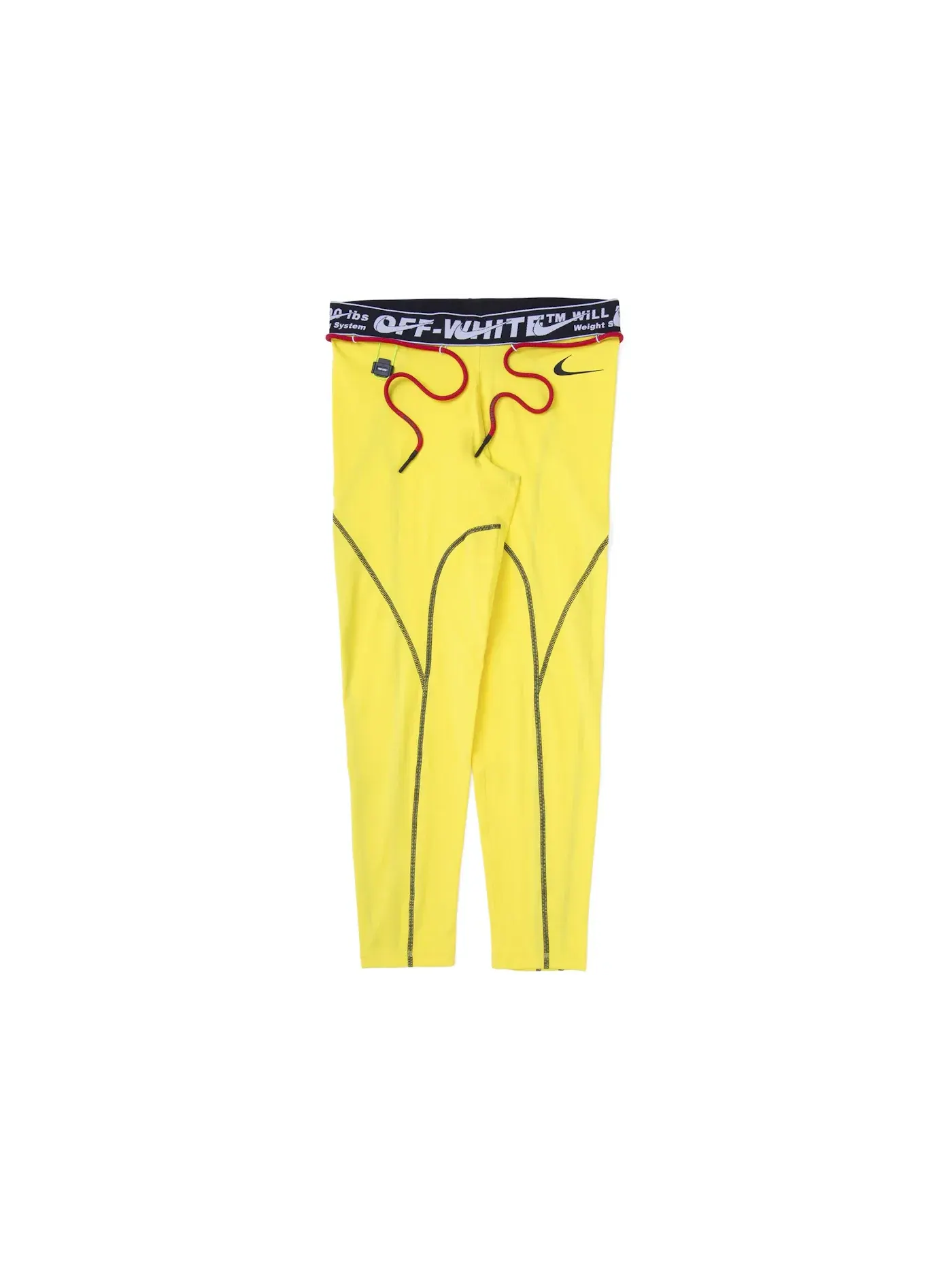 Женские леггинсы с логотипом OFF-WHITE x Nike Tights — изображение 1 из 2, желтый