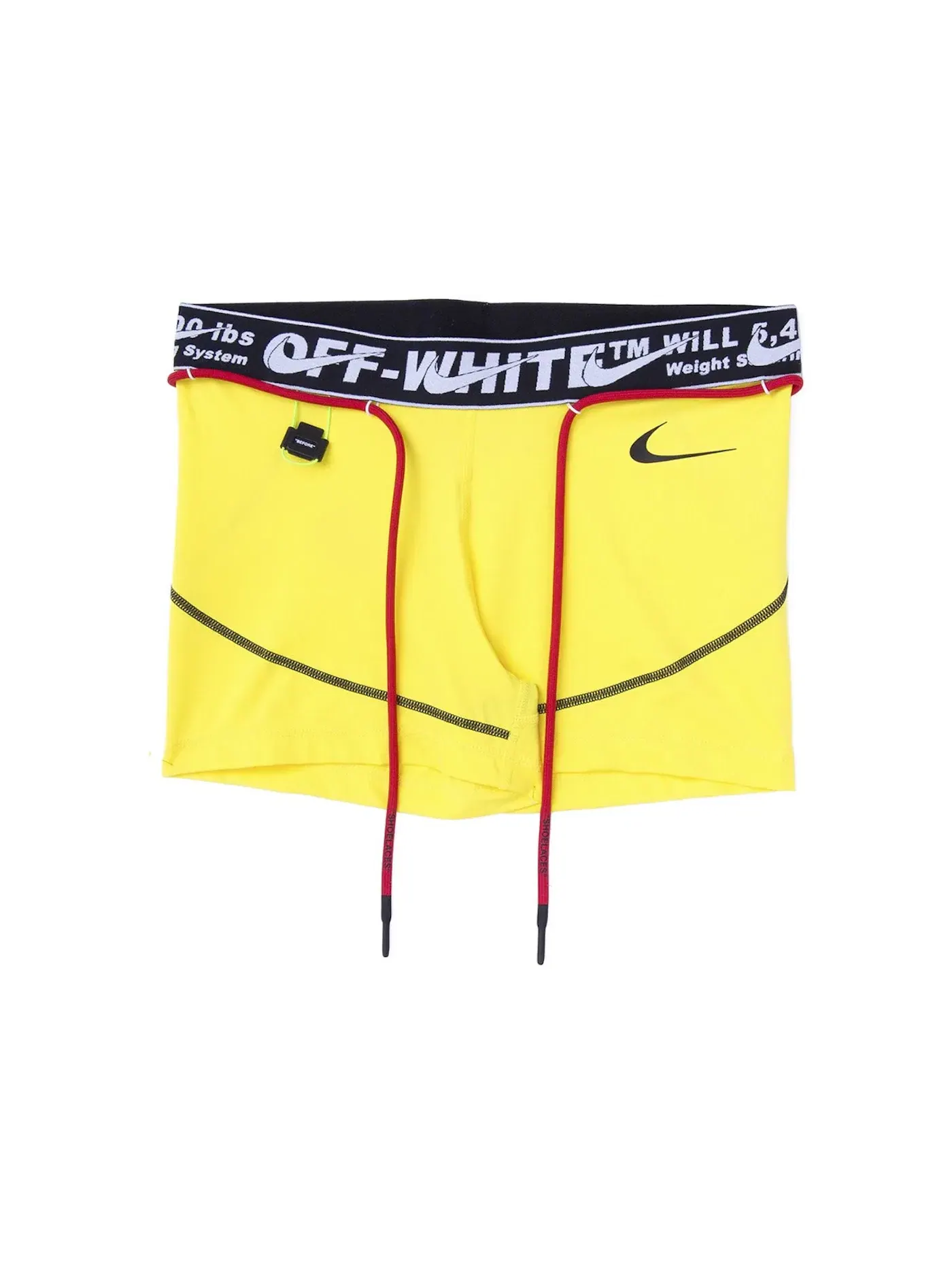 Женские тренировочные шорты с технологией Dri-FIT Training Shorts OFF-WHITE — изображение 1 из 2, желтый