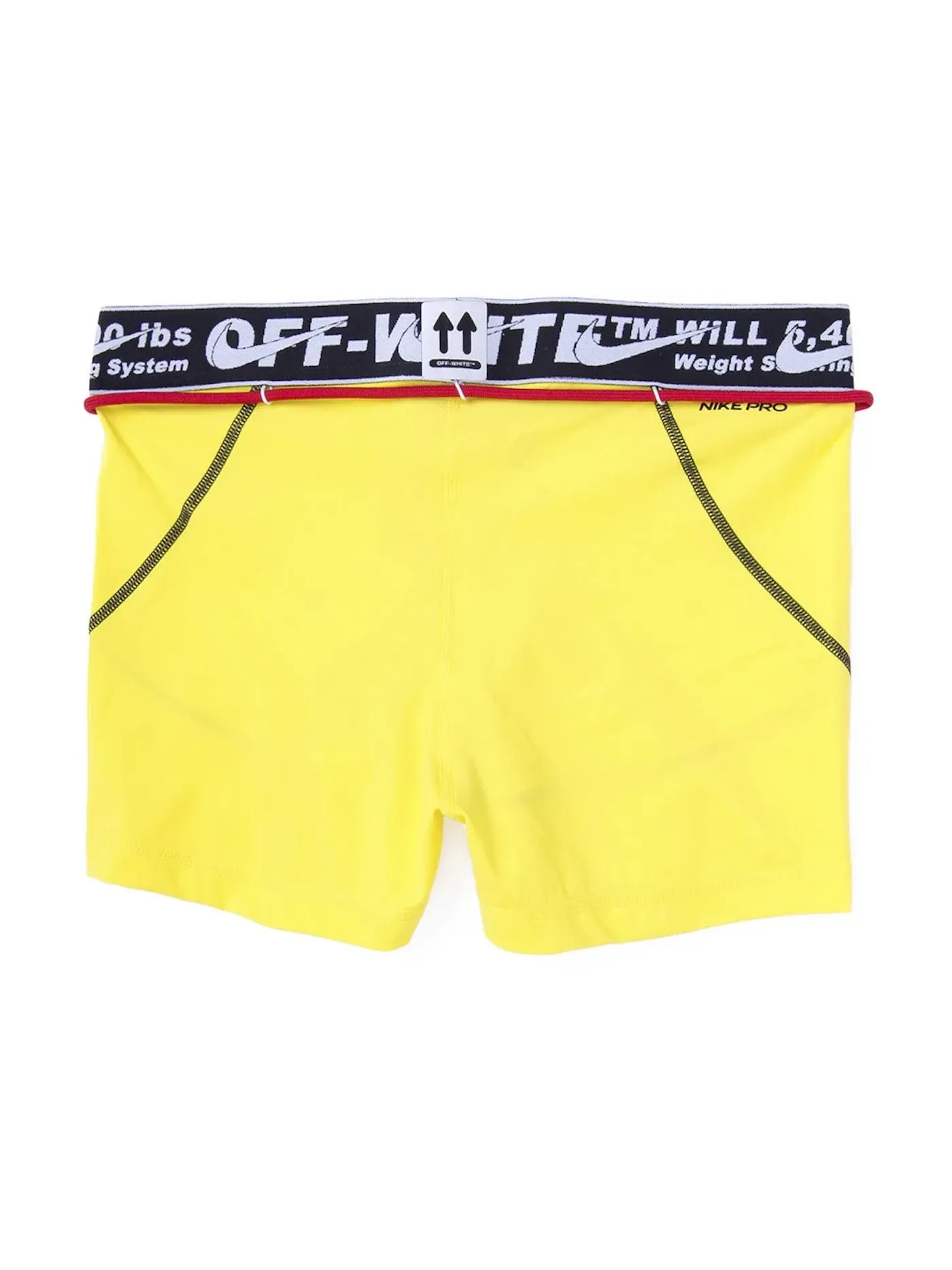 Женские тренировочные шорты с технологией Dri-FIT Training Shorts OFF-WHITE — изображение 2 из 2, желтый