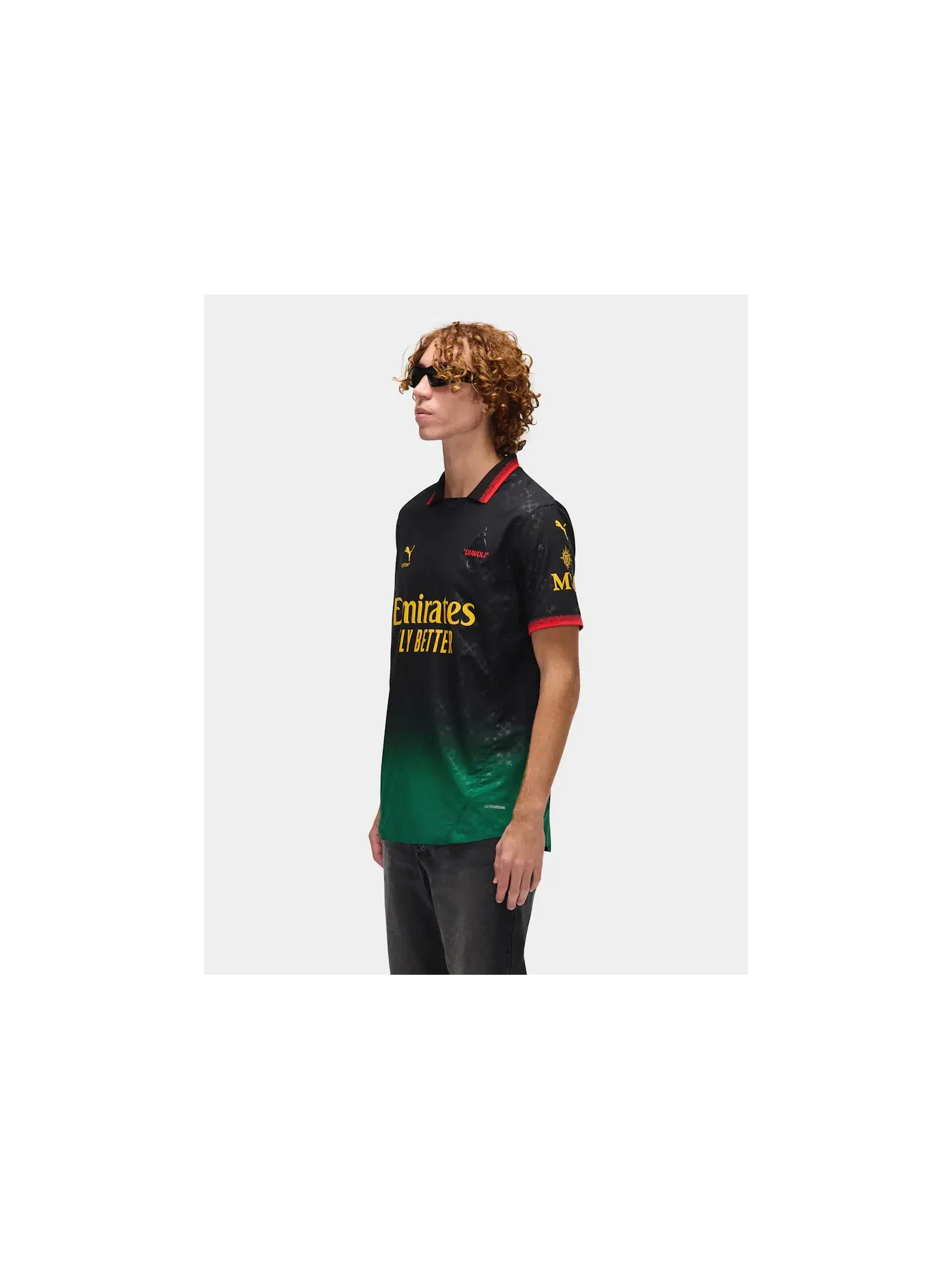 Мужская джерси с длинным рукавом Jersey OFF-WHITE — изображение 4 из 6, черный/зеленый
