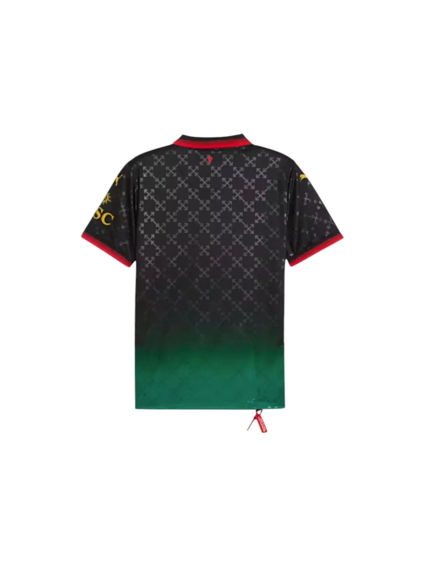 Мужская футболка с принтом Jersey OFF-WHITE — изображение 2 из 2, черный