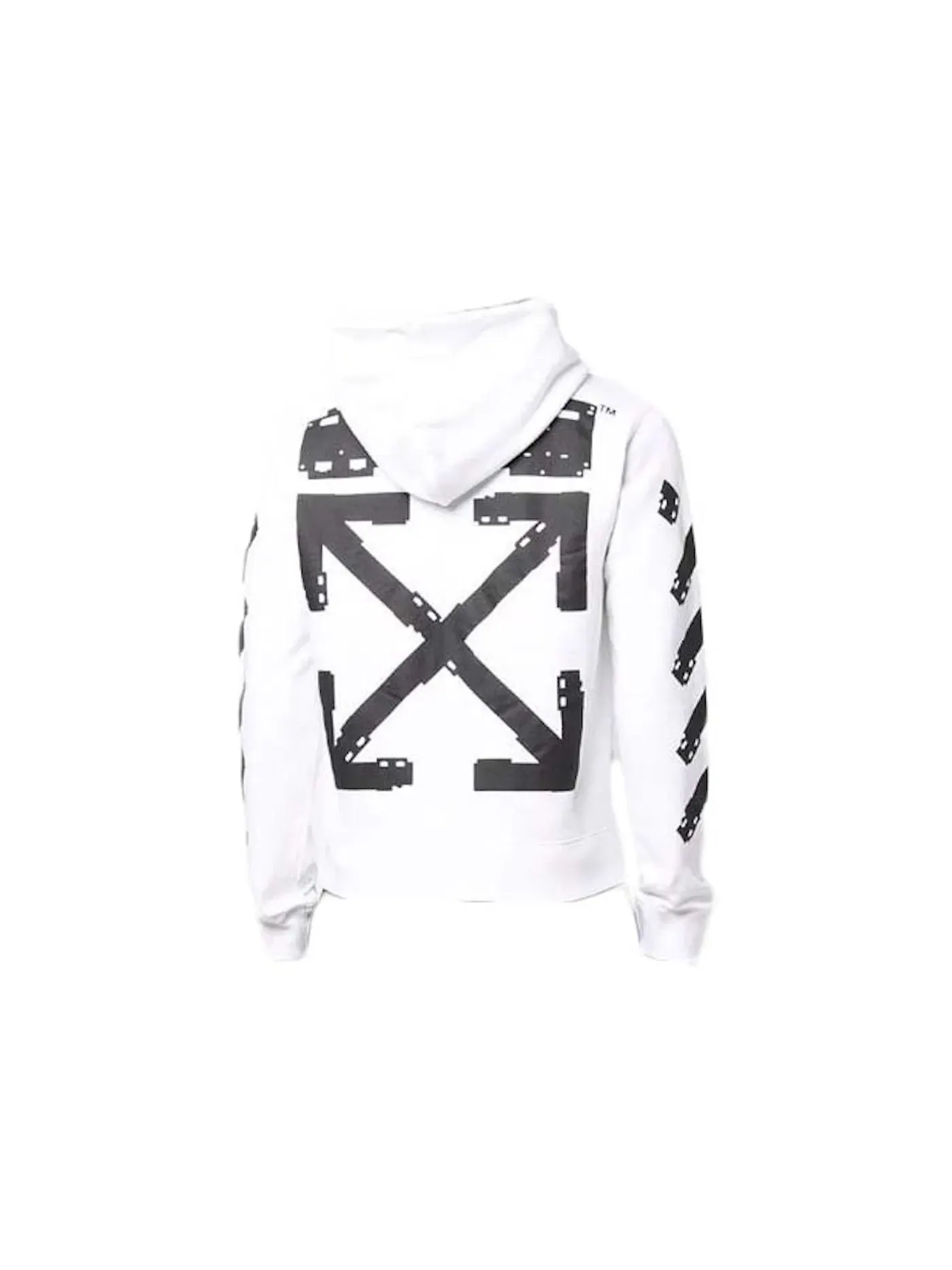 Мужская худи с принтом Hoodie OFF-WHITE — изображение 2 из 2, белый