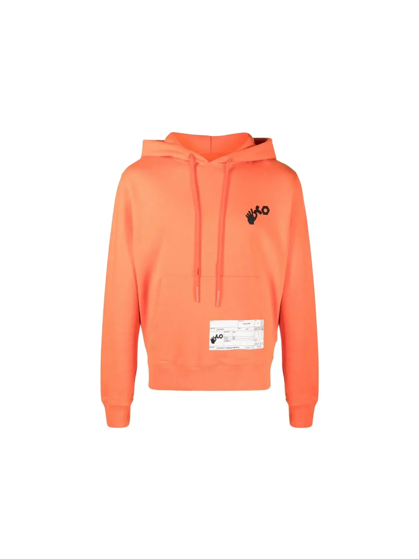 Мужской худи Regular Fit OFF-WHITE x Teenage Engineering — изображение 1 из 2, оранжевый