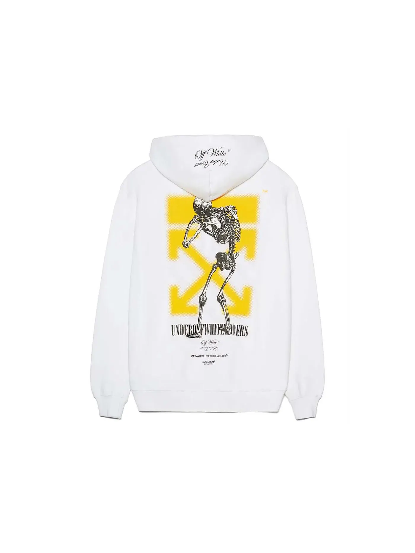Мужская куртка с двусторонним принтом Crossover Double Sided Logo OFF-WHITE — изображение 2 из 2, белый