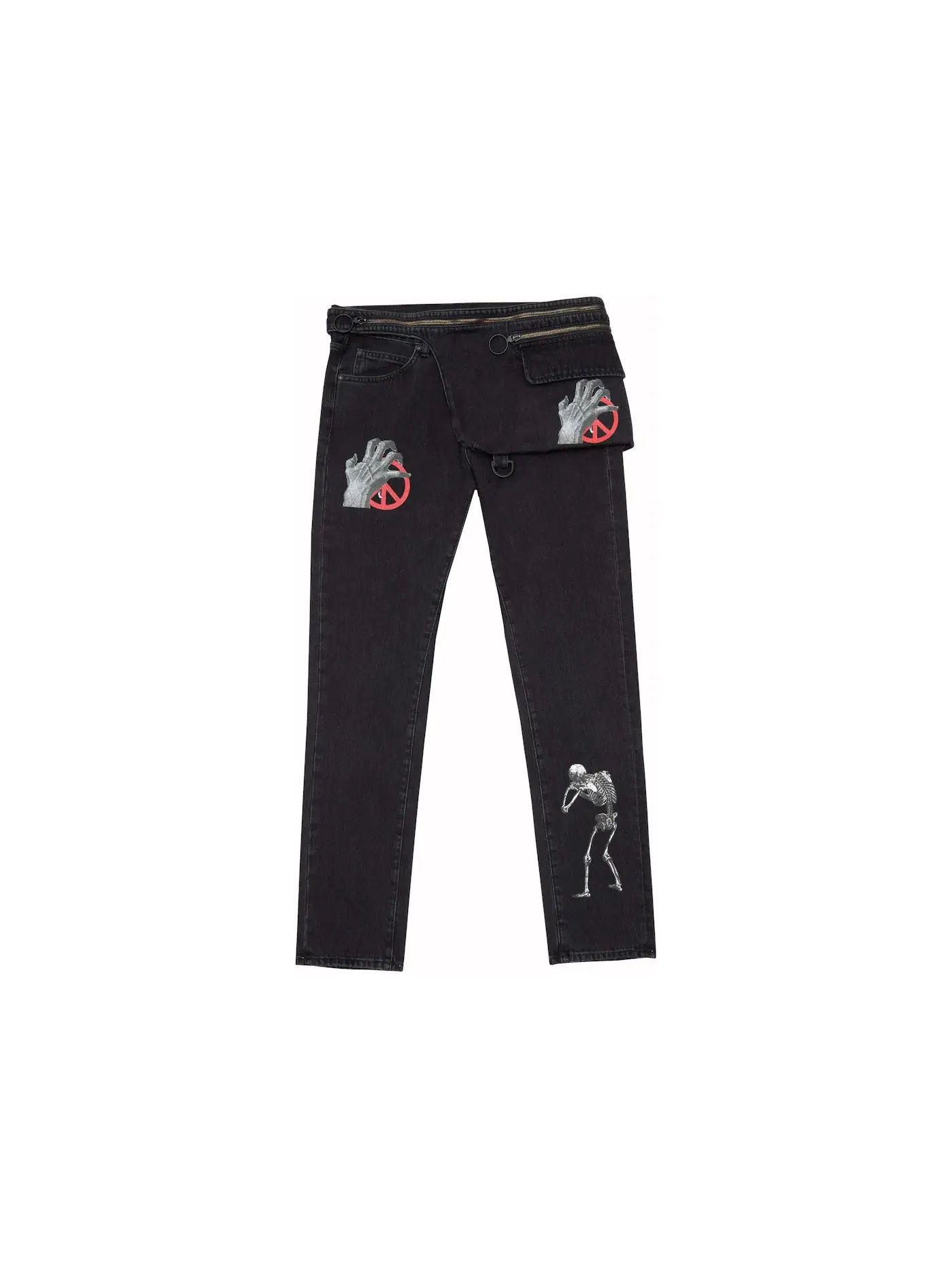 Мужские джинсы с 5 карманами Slim OFF-WHITE x Undercover — изображение 1 из 3, черный