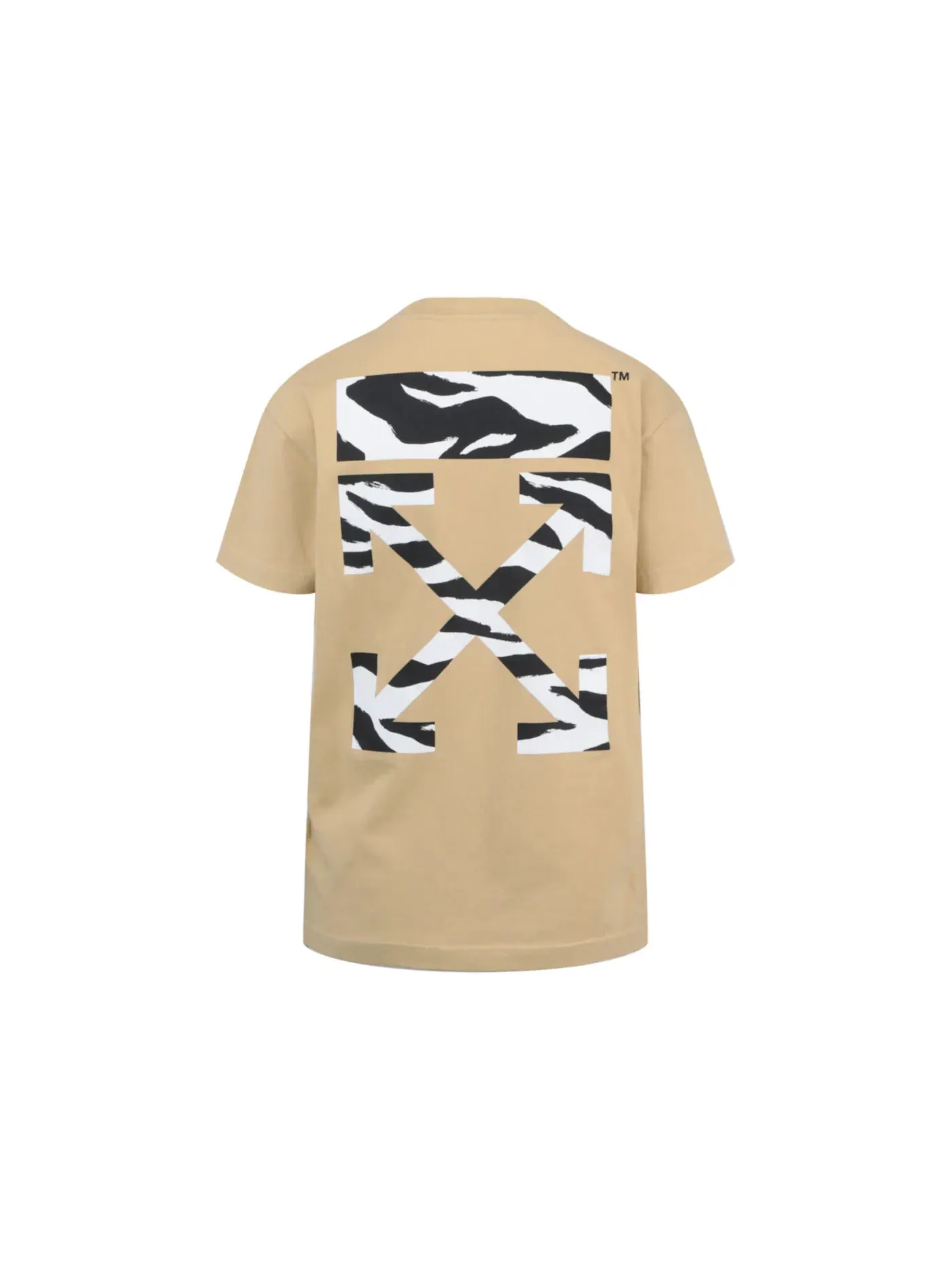Женская футболка с принтом OFF-WHITE Zebra Arrow — изображение 2 из 2, черный